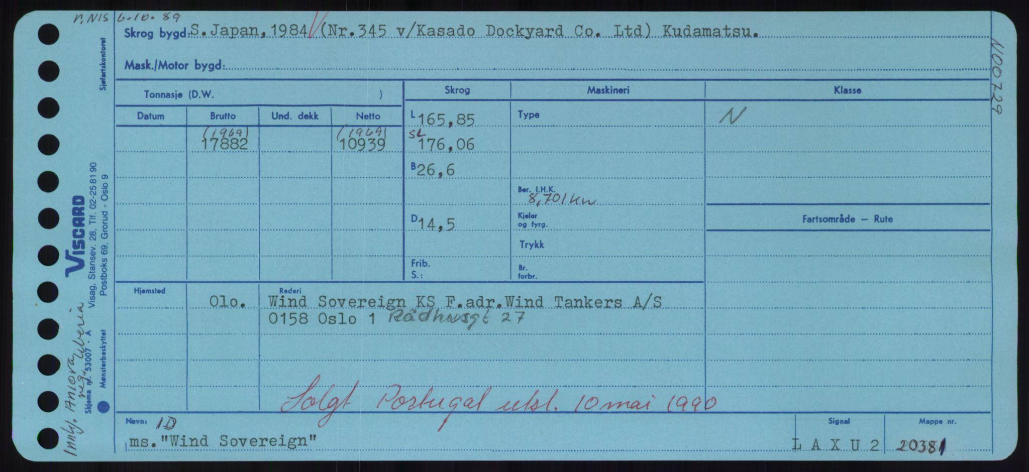 Sjøfartsdirektoratet med forløpere, Skipsmålingen, RA/S-1627/H/Hd/L0041: Fartøy, Vi-Ås, s. 403