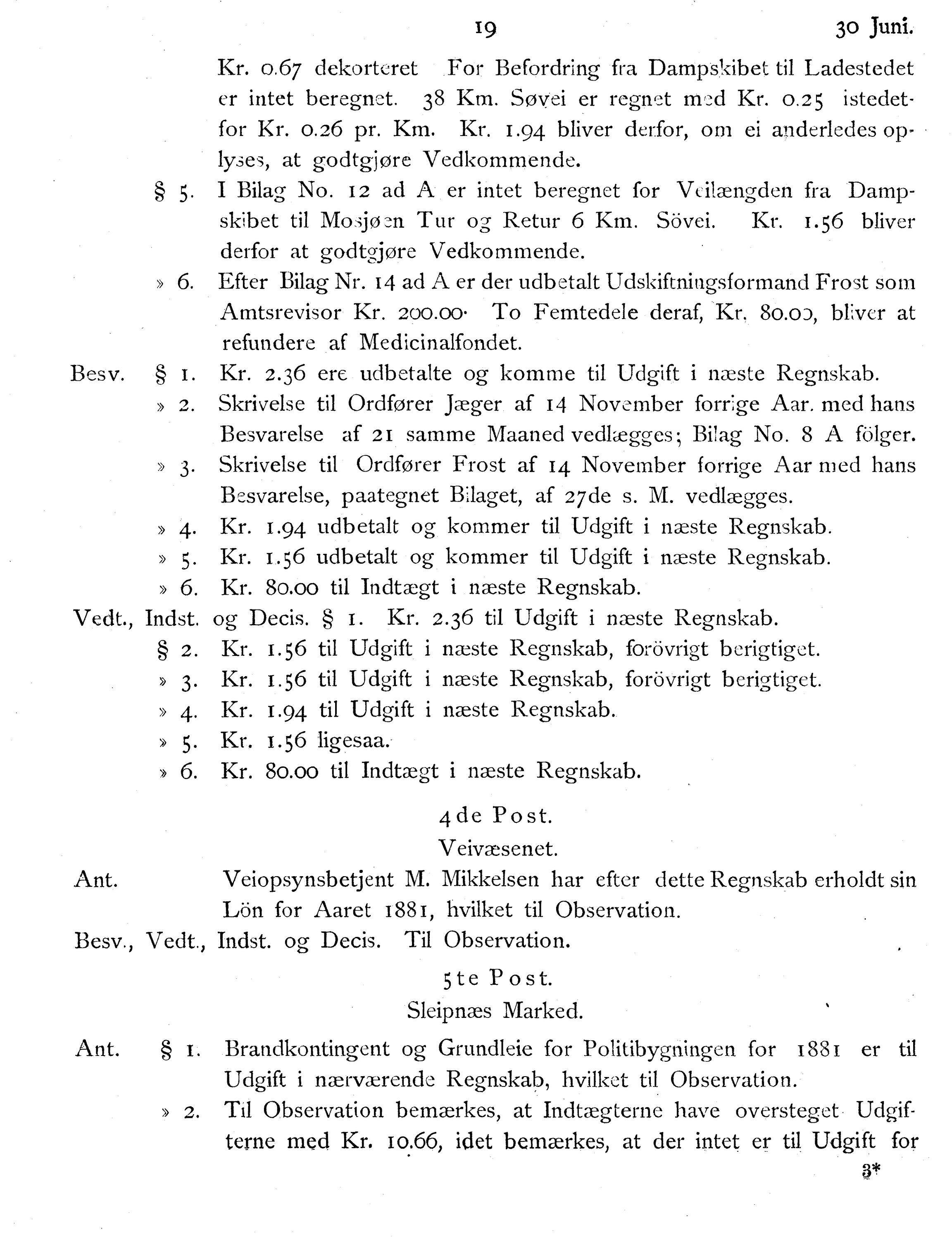 Nordland Fylkeskommune. Fylkestinget, AIN/NFK-17/176/A/Ac/L0014: Fylkestingsforhandlinger 1881-1885, 1881-1885