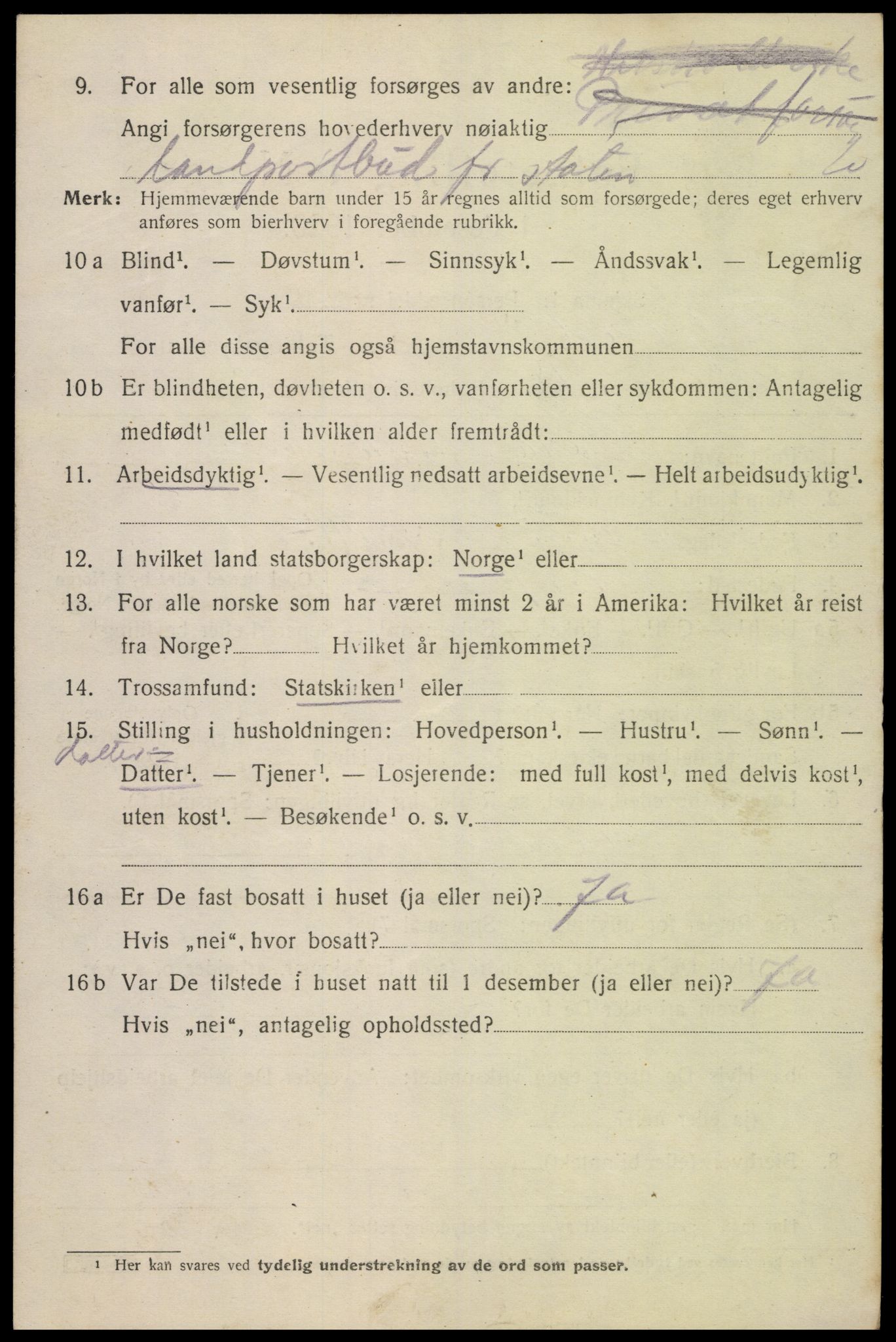 SAK, Folketelling 1920 for 1004 Flekkefjord kjøpstad, 1920, s. 5447