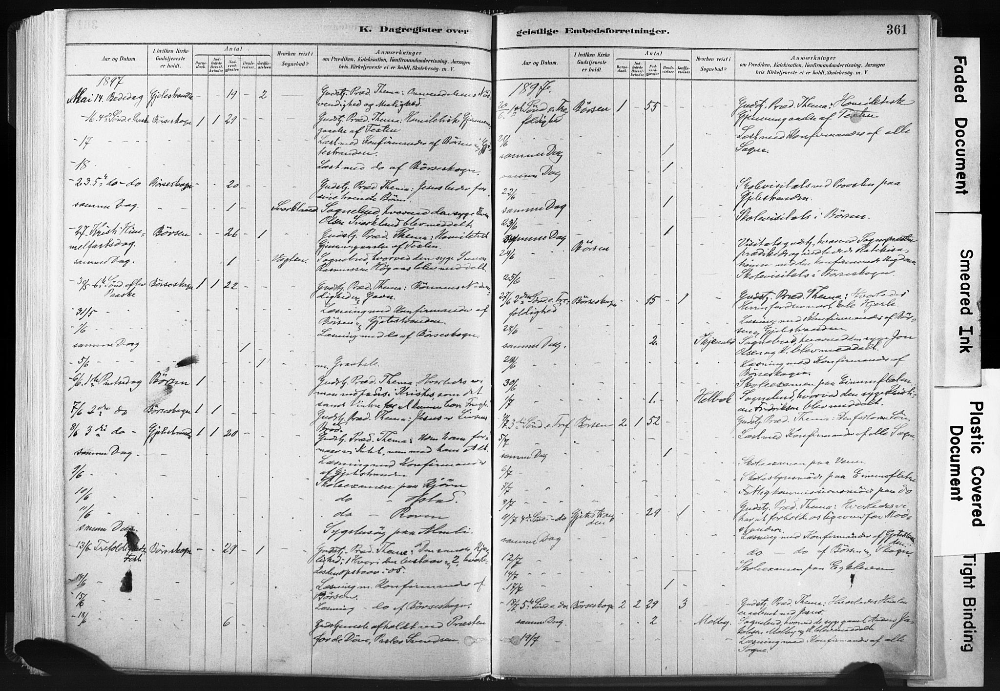 Ministerialprotokoller, klokkerbøker og fødselsregistre - Sør-Trøndelag, SAT/A-1456/665/L0773: Ministerialbok nr. 665A08, 1879-1905, s. 361
