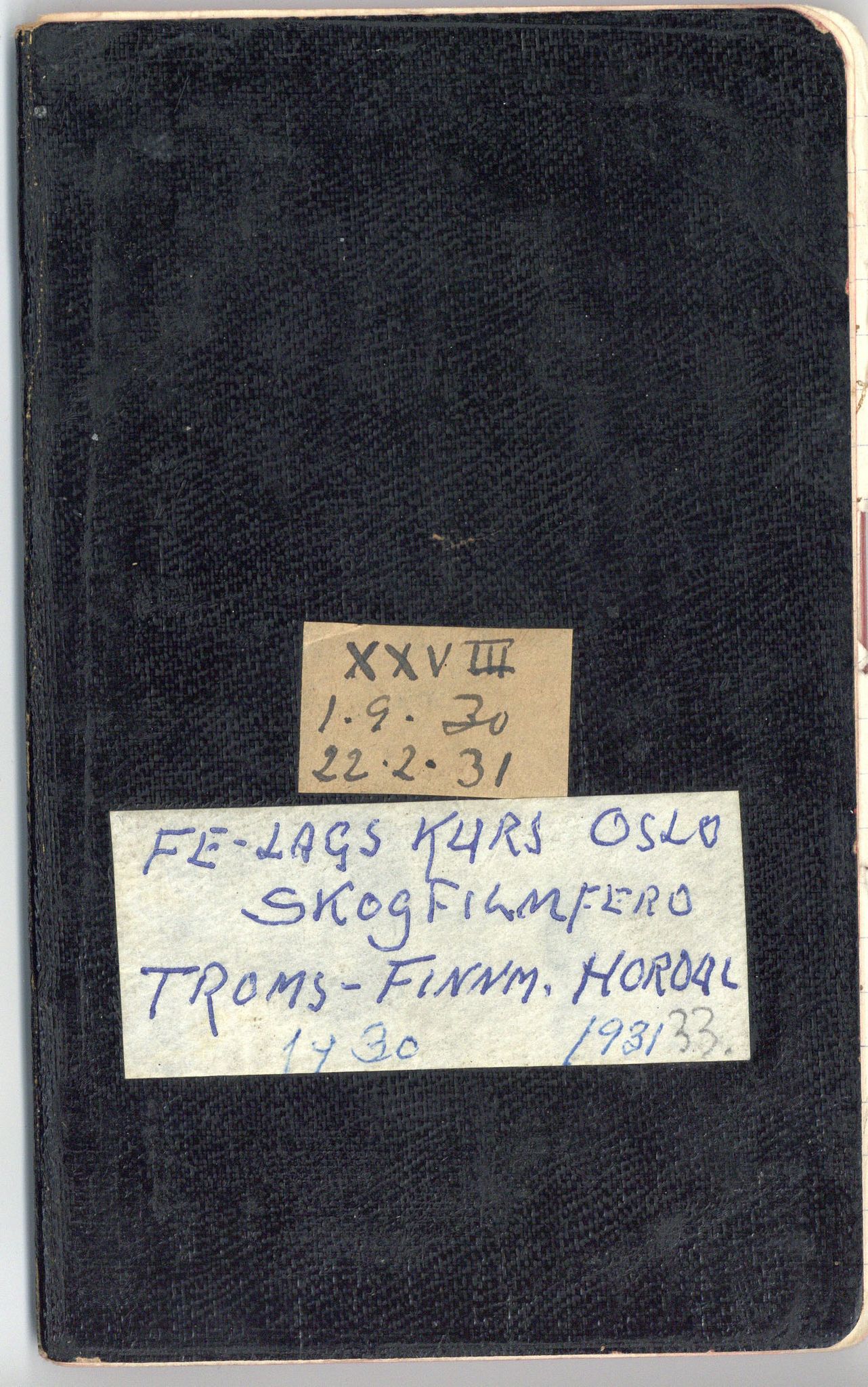 Gerhard Kjølås-arkivet, FMFB/A-1081/F/L0033: Bok XXVIII, 1930-1931
