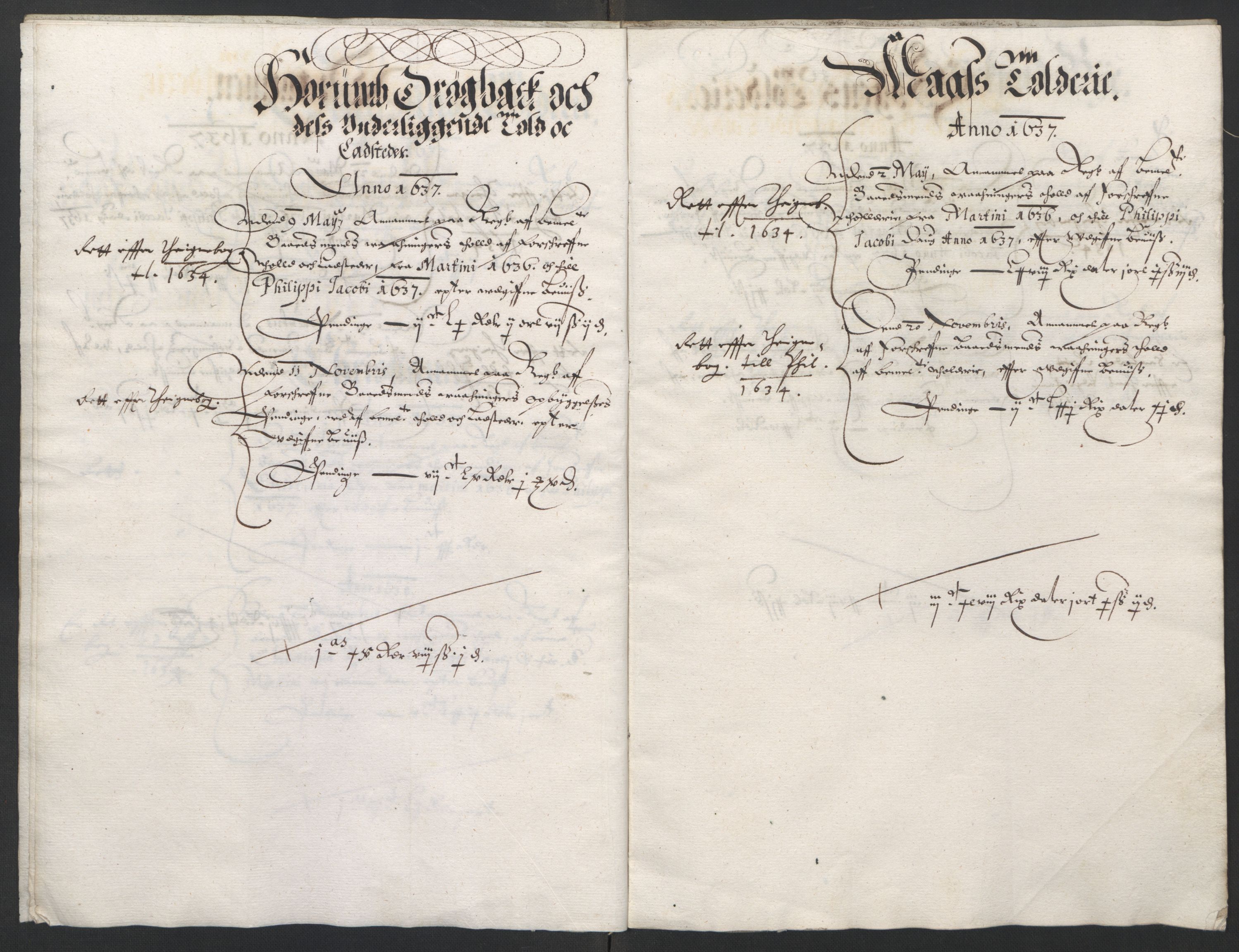 Rentekammeret inntil 1814, Reviderte regnskaper, Lensregnskaper, AV/RA-EA-5023/R/Rb/Rba/L0138: Akershus len, 1632-1639