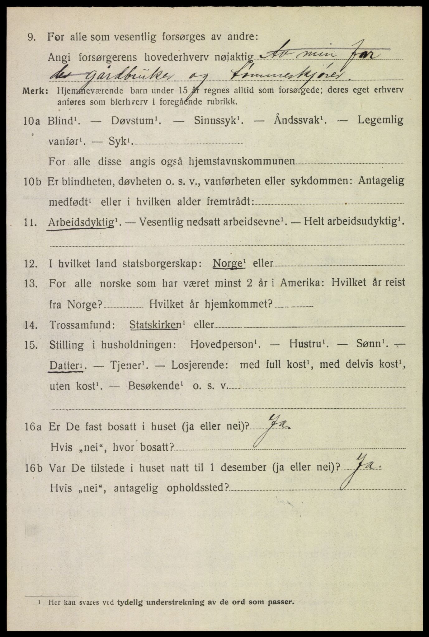 SAH, Folketelling 1920 for 0428 Trysil herred, 1920, s. 15720