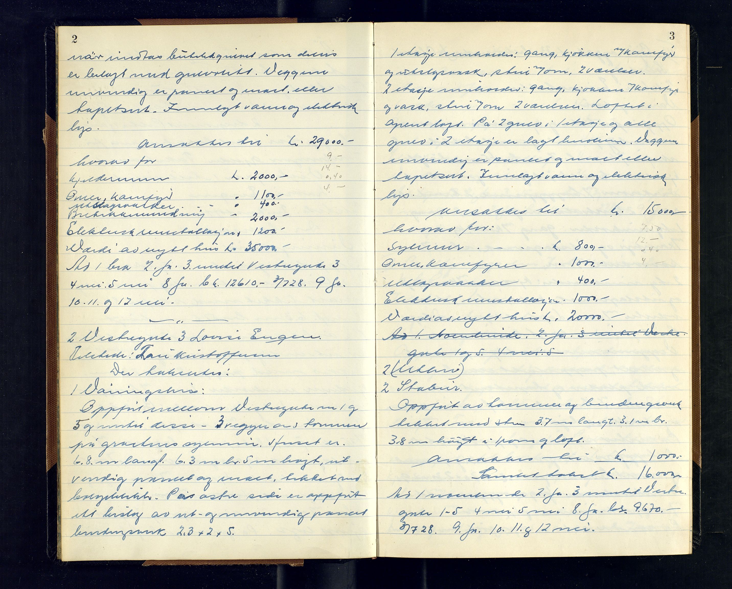 Tromsø byfogd/byrett, AV/SATØ-SATØ-0063/1/Oc/Ocb/Ocba/L0016: Branntakstprotokoll, 1950-1952, s. 2-3