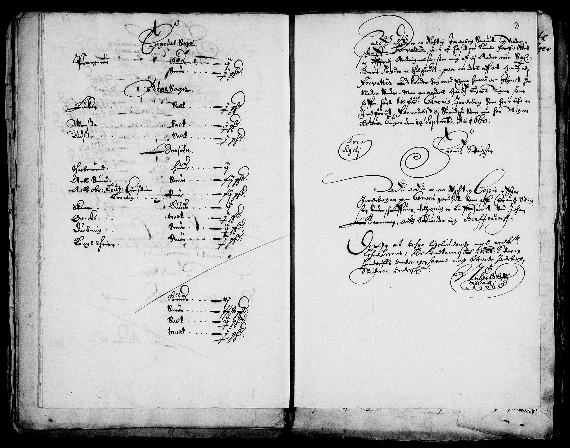 Rentekammeret inntil 1814, Realistisk ordnet avdeling, AV/RA-EA-4070/Fc/Fca/L0001/0003: [Ca I]  Akershus stift / Kristiania kapitels jordebok, 1662, s. 70-71