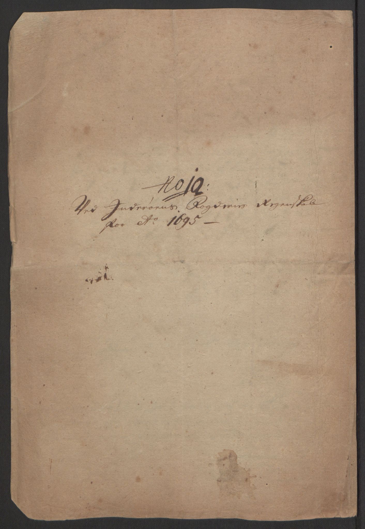 Rentekammeret inntil 1814, Reviderte regnskaper, Fogderegnskap, AV/RA-EA-4092/R63/L4309: Fogderegnskap Inderøy, 1695-1697, s. 100