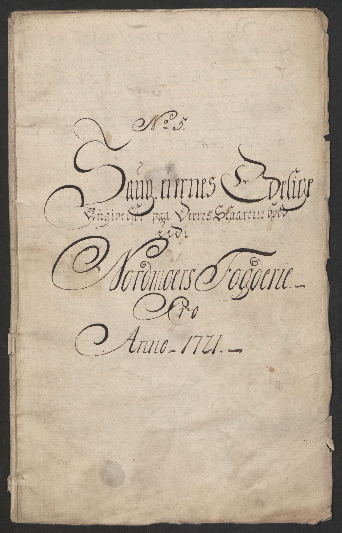 Rentekammeret inntil 1814, Reviderte regnskaper, Fogderegnskap, RA/EA-4092/R56/L3754: Fogderegnskap Nordmøre, 1721, s. 108