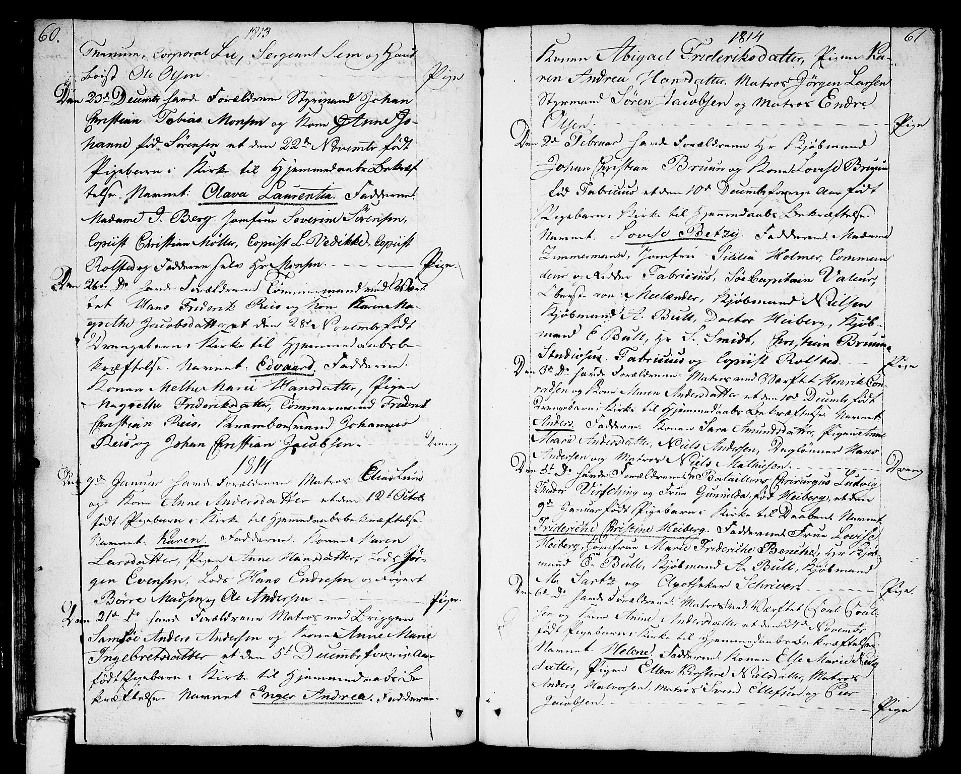 Stavern kirkebøker, AV/SAKO-A-318/F/Fa/L0004: Ministerialbok nr. 4, 1809-1816, s. 60-61