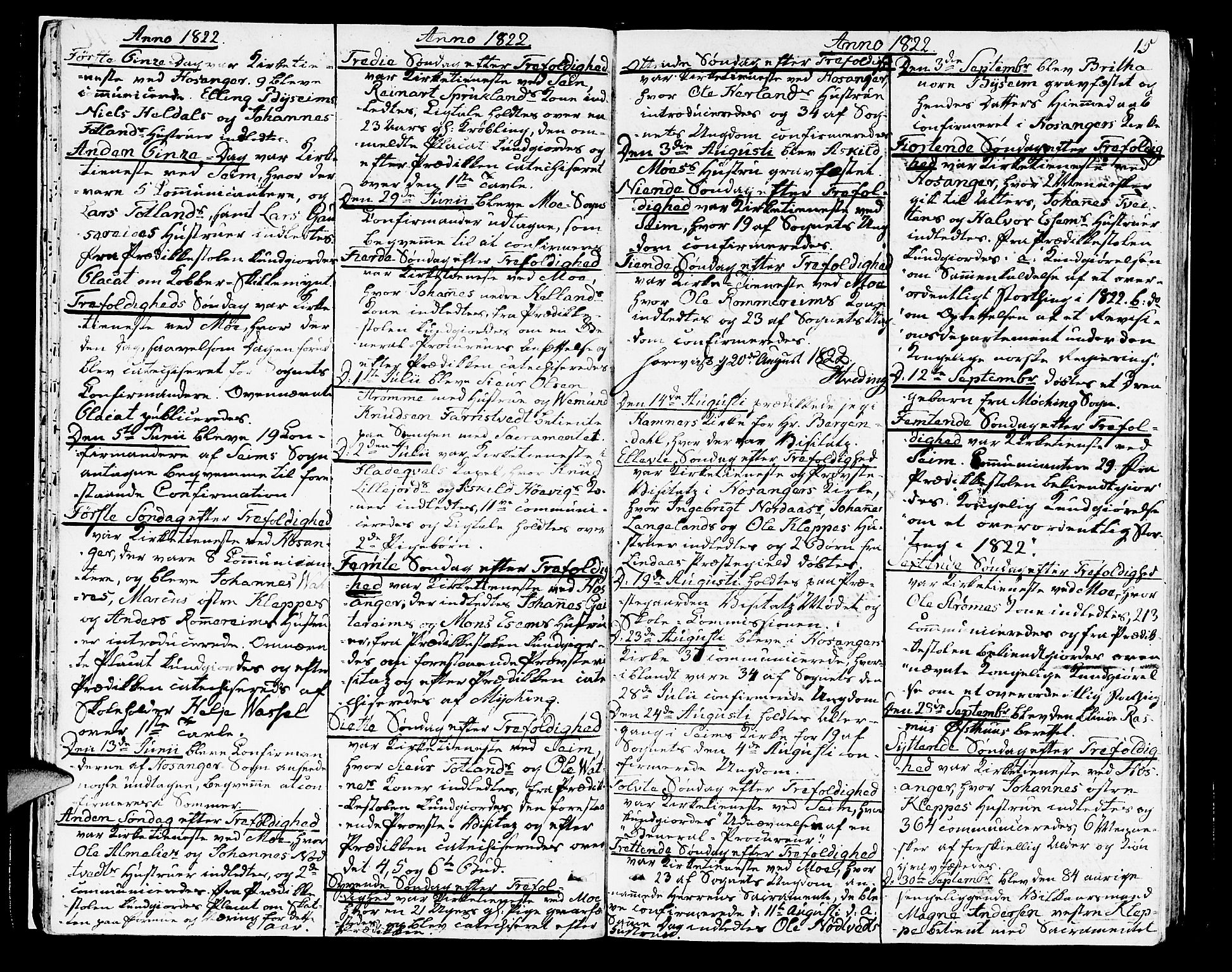 Hosanger sokneprestembete, AV/SAB-A-75801/H/Haa: Ministerialbok nr. A 4, 1811-1821, s. 15