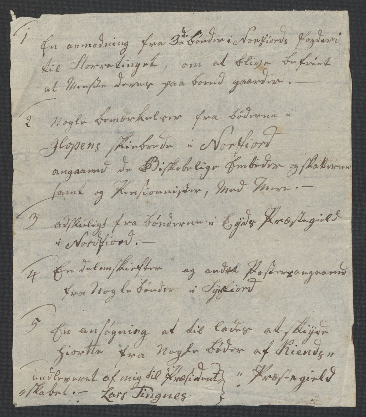 Christie, Wilhelm Frimann Koren, AV/RA-PA-0014/F/L0005: Christies dokumenter fra Stortinget, 1815-1816, s. 195