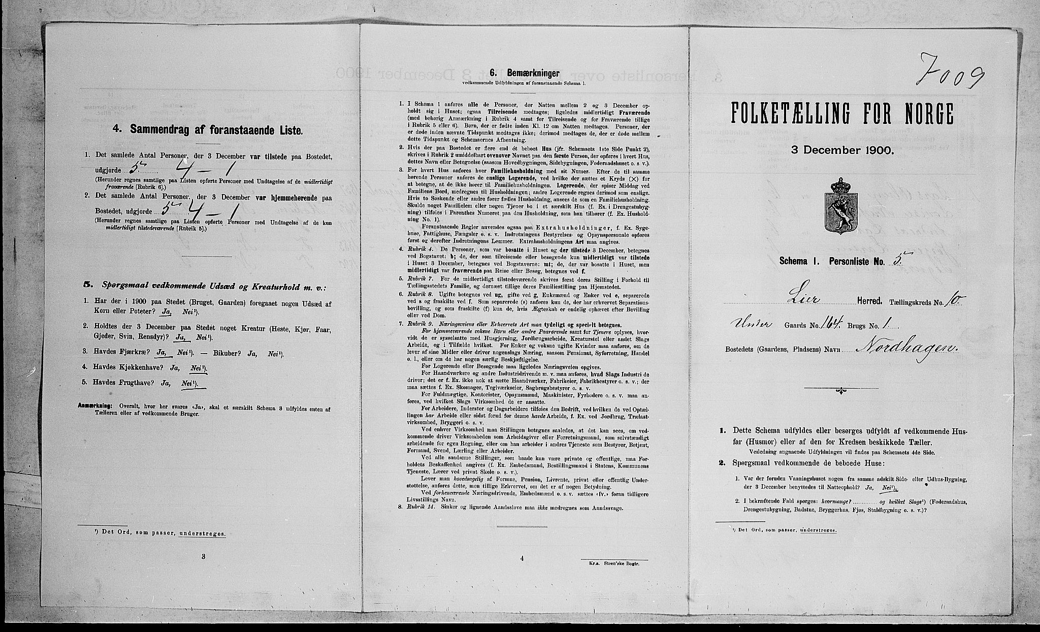 RA, Folketelling 1900 for 0626 Lier herred, 1900, s. 1750