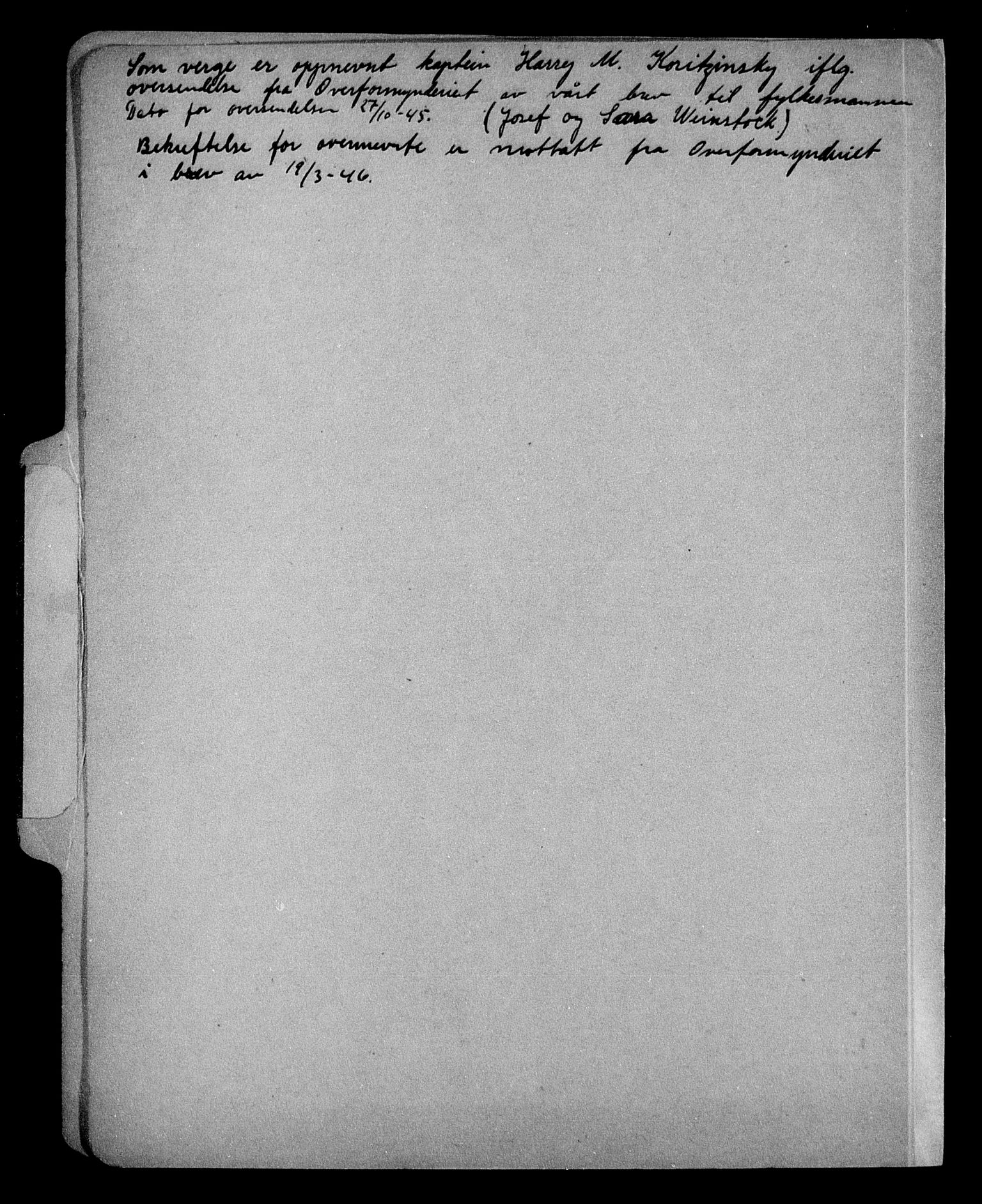 Justisdepartementet, Tilbakeføringskontoret for inndratte formuer, AV/RA-S-1564/H/Hc/Hcc/L0985: --, 1945-1947, s. 443