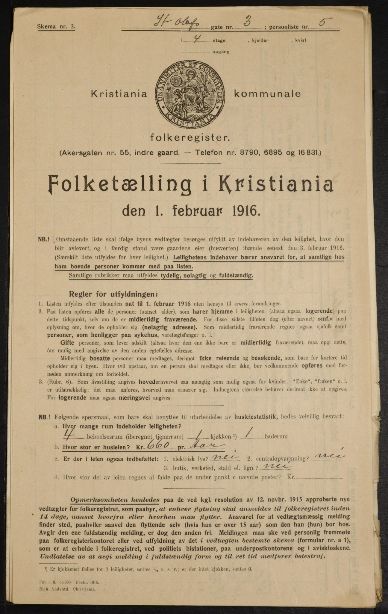 OBA, Kommunal folketelling 1.2.1916 for Kristiania, 1916, s. 90193