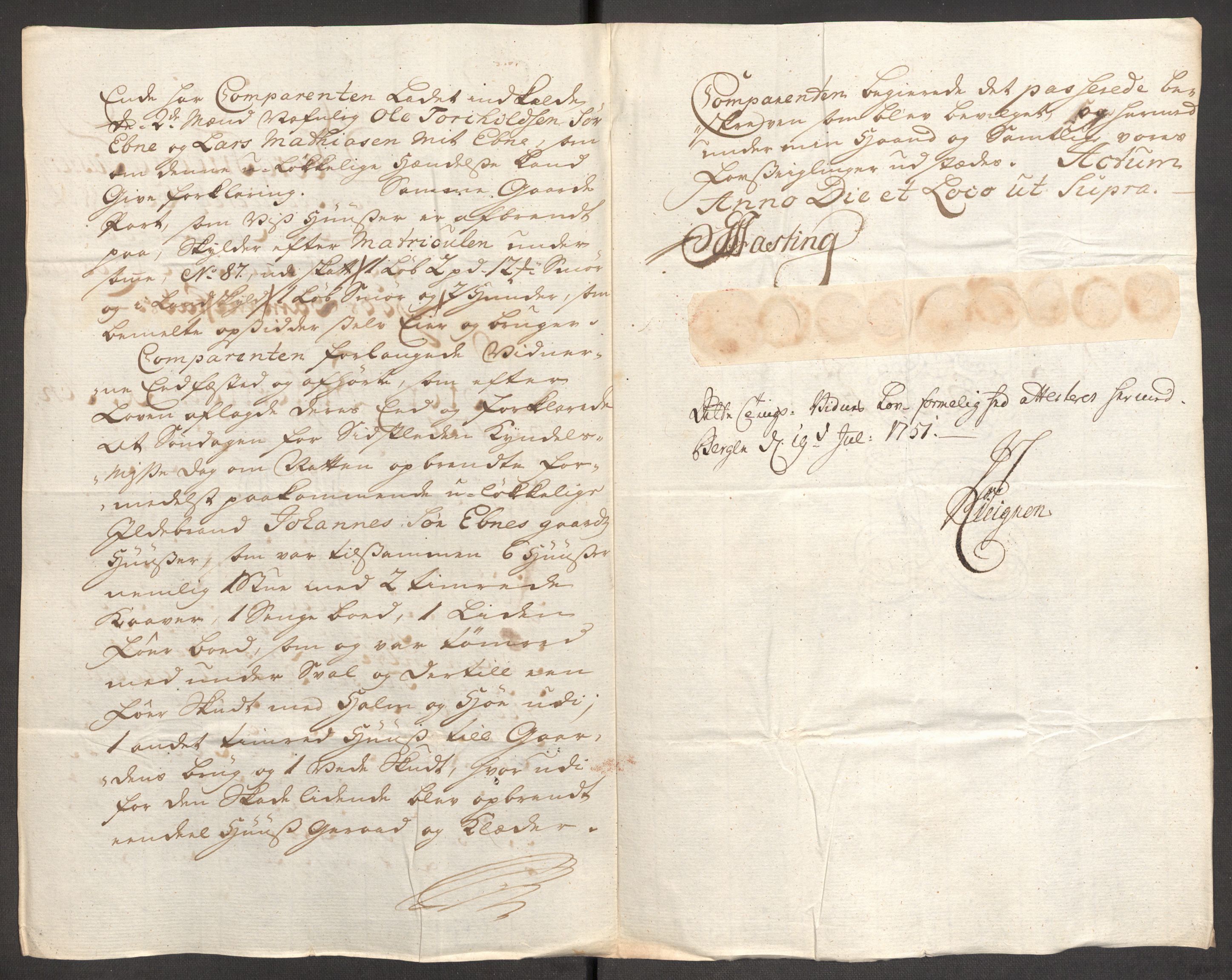 Rentekammeret inntil 1814, Reviderte regnskaper, Fogderegnskap, AV/RA-EA-4092/R48/L3056: Fogderegnskap Sunnhordland og Hardanger, 1751, s. 483