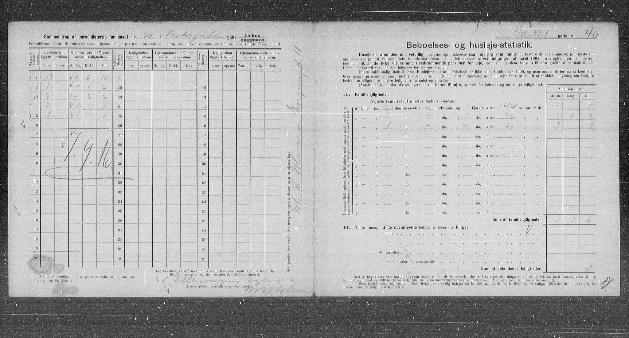 OBA, Kommunal folketelling 31.12.1905 for Kristiania kjøpstad, 1905, s. 65162