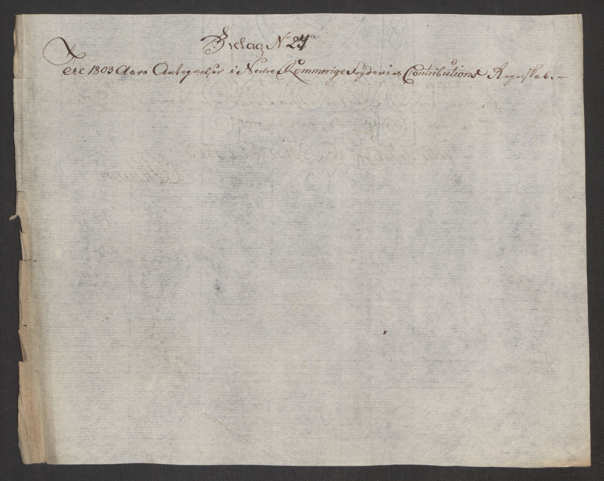 Rentekammeret inntil 1814, Reviderte regnskaper, Fogderegnskap, RA/EA-4092/R11/L0679: Fogderegnskap Nedre Romerike, 1803, s. 724