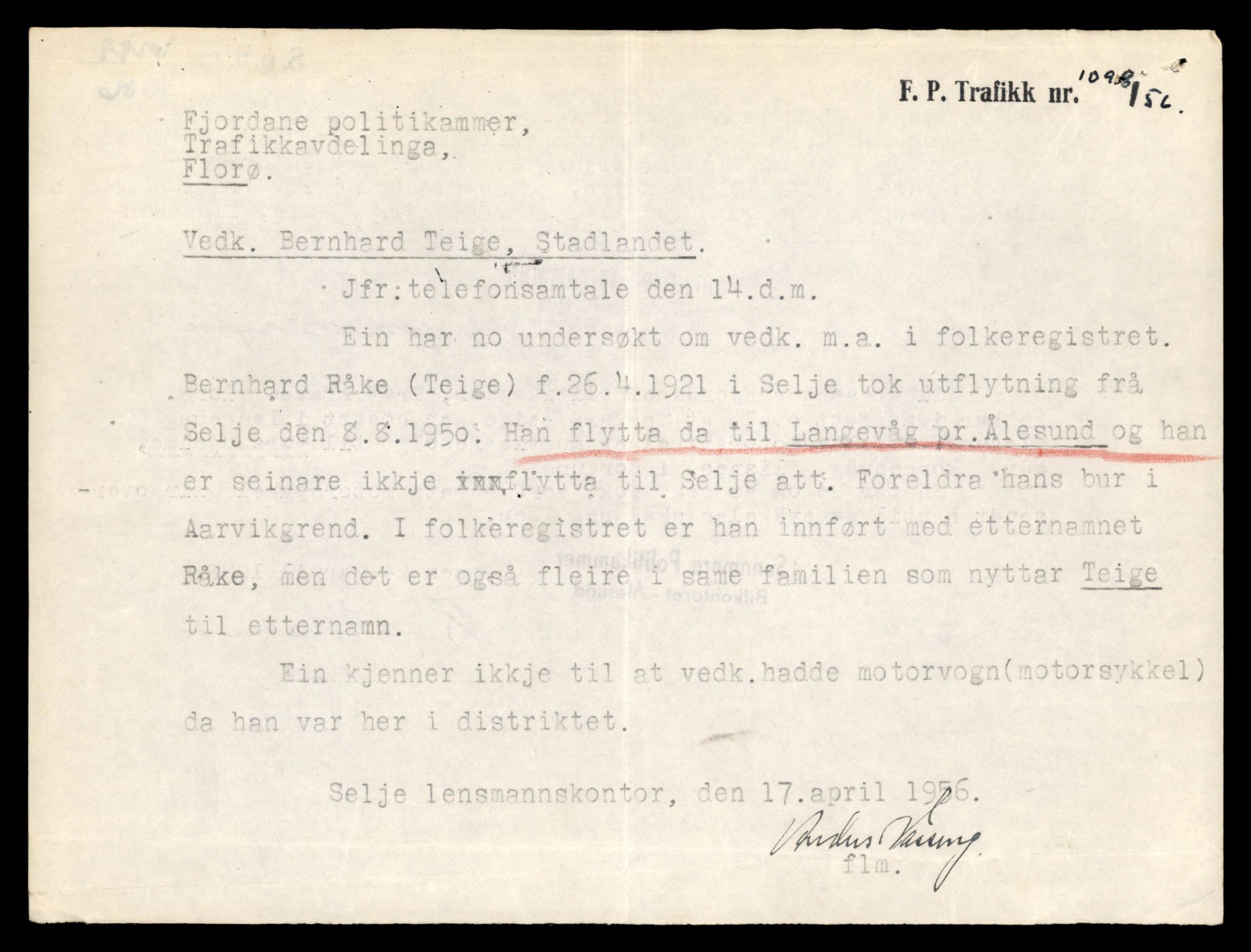 Møre og Romsdal vegkontor - Ålesund trafikkstasjon, AV/SAT-A-4099/F/Fe/L0040: Registreringskort for kjøretøy T 13531 - T 13709, 1927-1998, s. 65