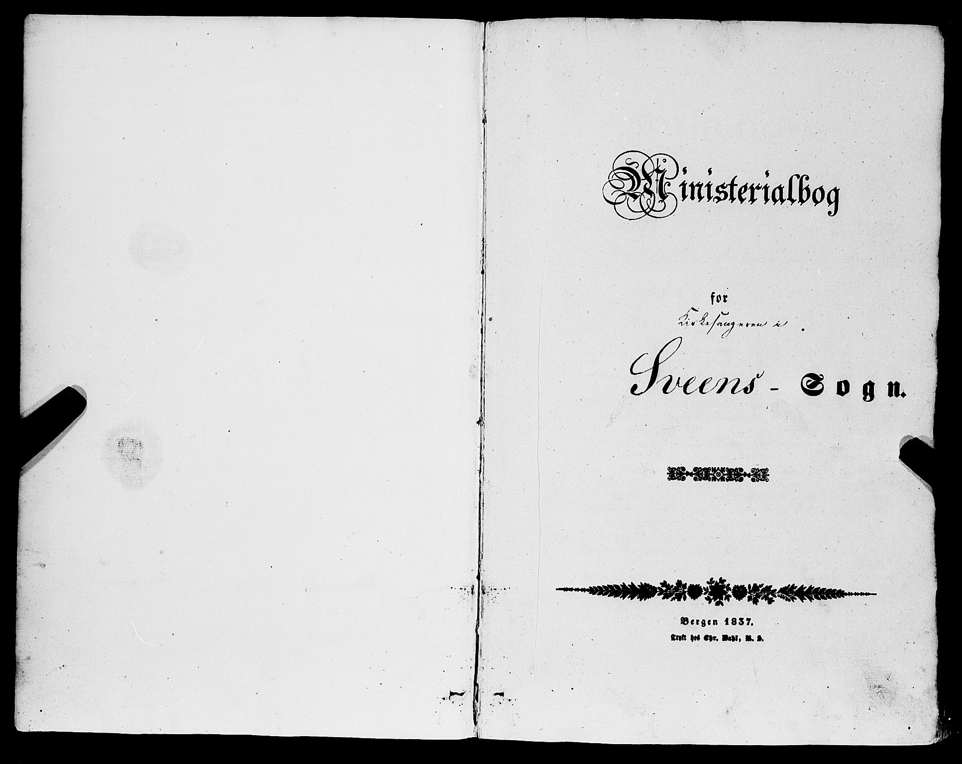 Sveio Sokneprestembete, SAB/A-78501/H/Hab: Klokkerbok nr. A 1, 1851-1865