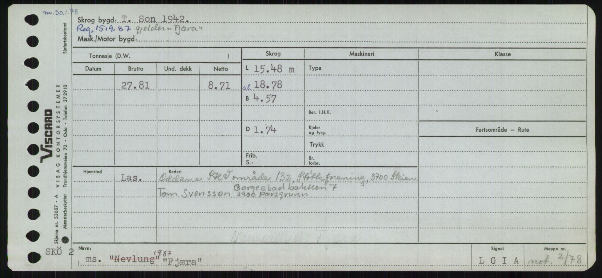 Sjøfartsdirektoratet med forløpere, Skipsmålingen, AV/RA-S-1627/H/Ha/L0002/0001: Fartøy, Eik-Hill / Fartøy, Eik-F, s. 563
