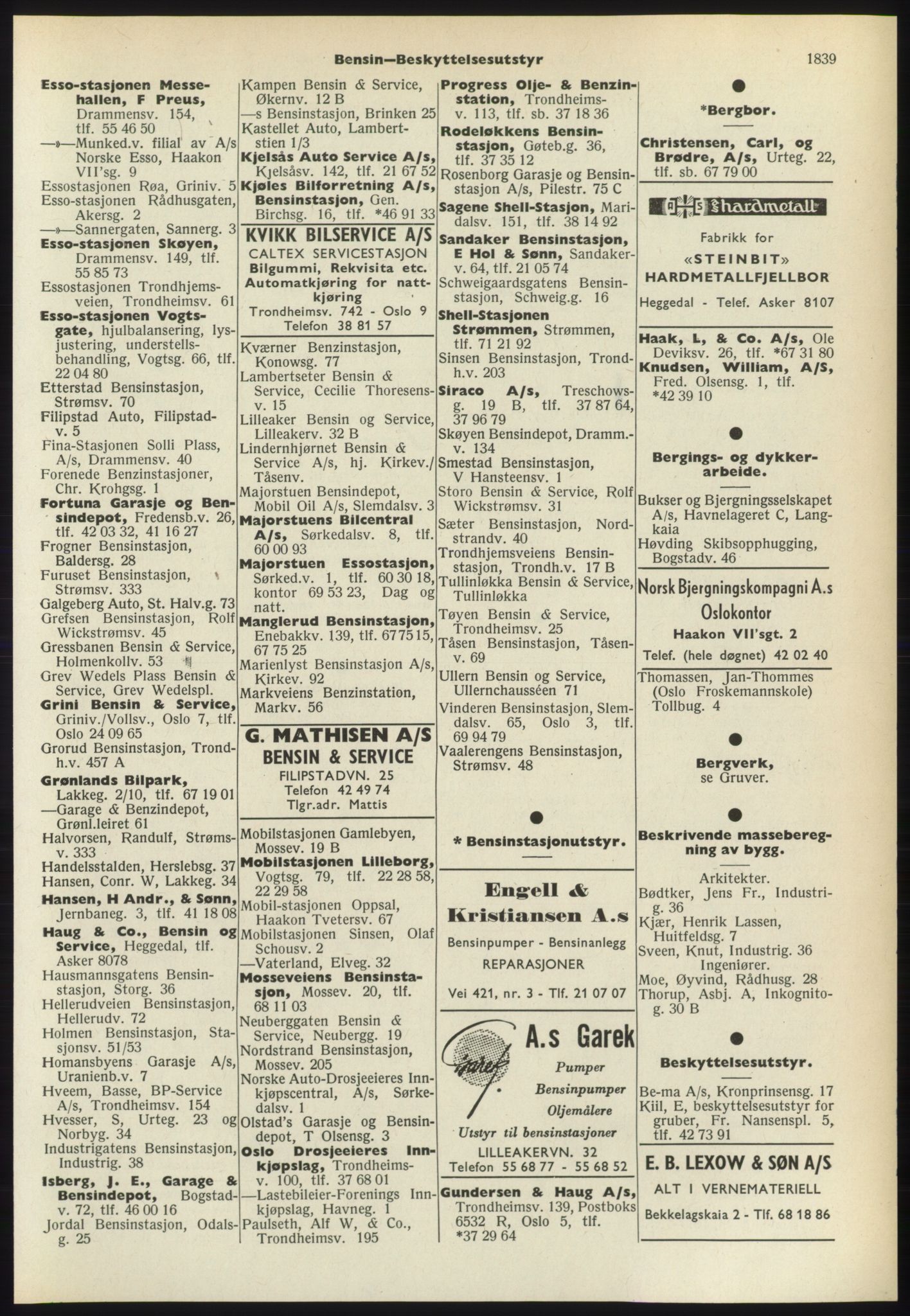 Kristiania/Oslo adressebok, PUBL/-, 1965-1966, s. 1839