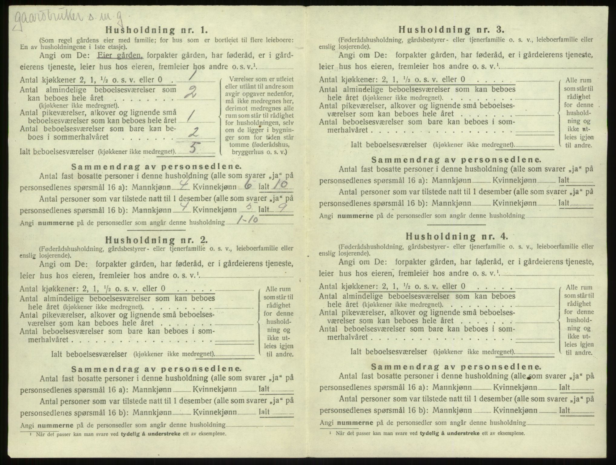 SAB, Folketelling 1920 for 1416 Kyrkjebø herred, 1920, s. 229