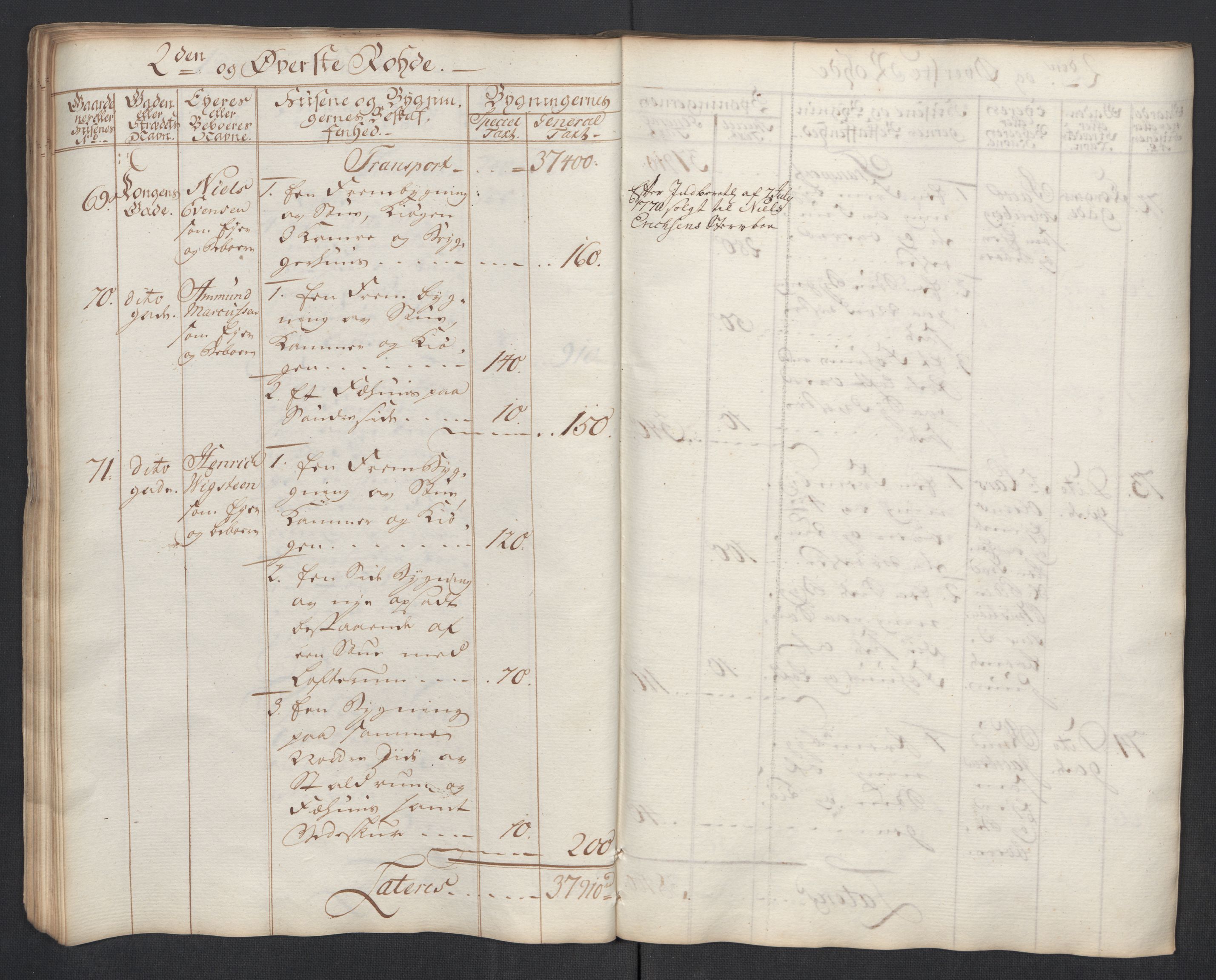 Kommersekollegiet, Brannforsikringskontoret 1767-1814, RA/EA-5458/F/Fa/L0040/0002: Moss / Branntakstprotokoll, 1767, s. 39