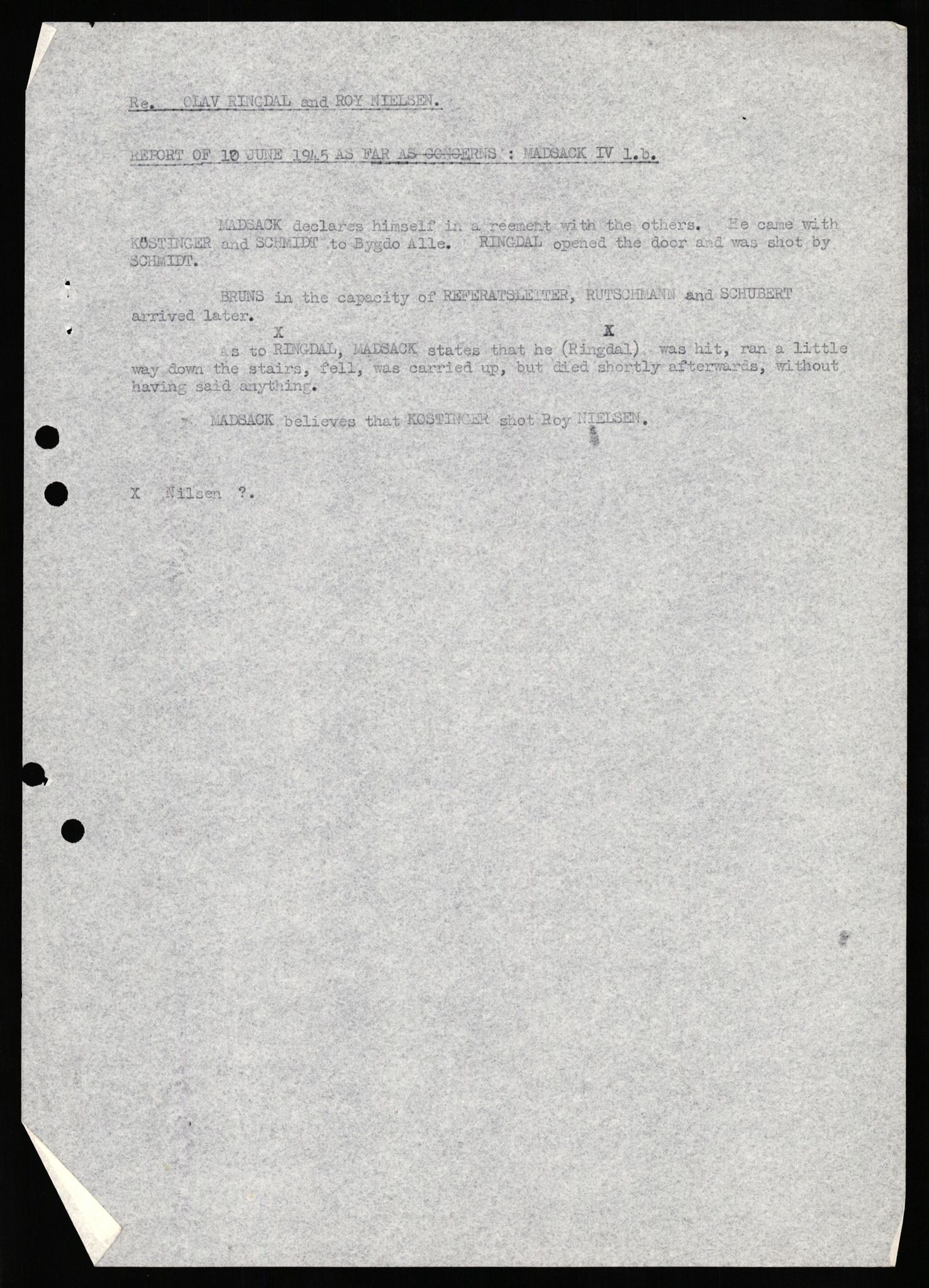 Forsvaret, Forsvarets overkommando II, AV/RA-RAFA-3915/D/Db/L0030: CI Questionaires. Tyske okkupasjonsstyrker i Norge. Tyskere., 1945-1946, s. 312