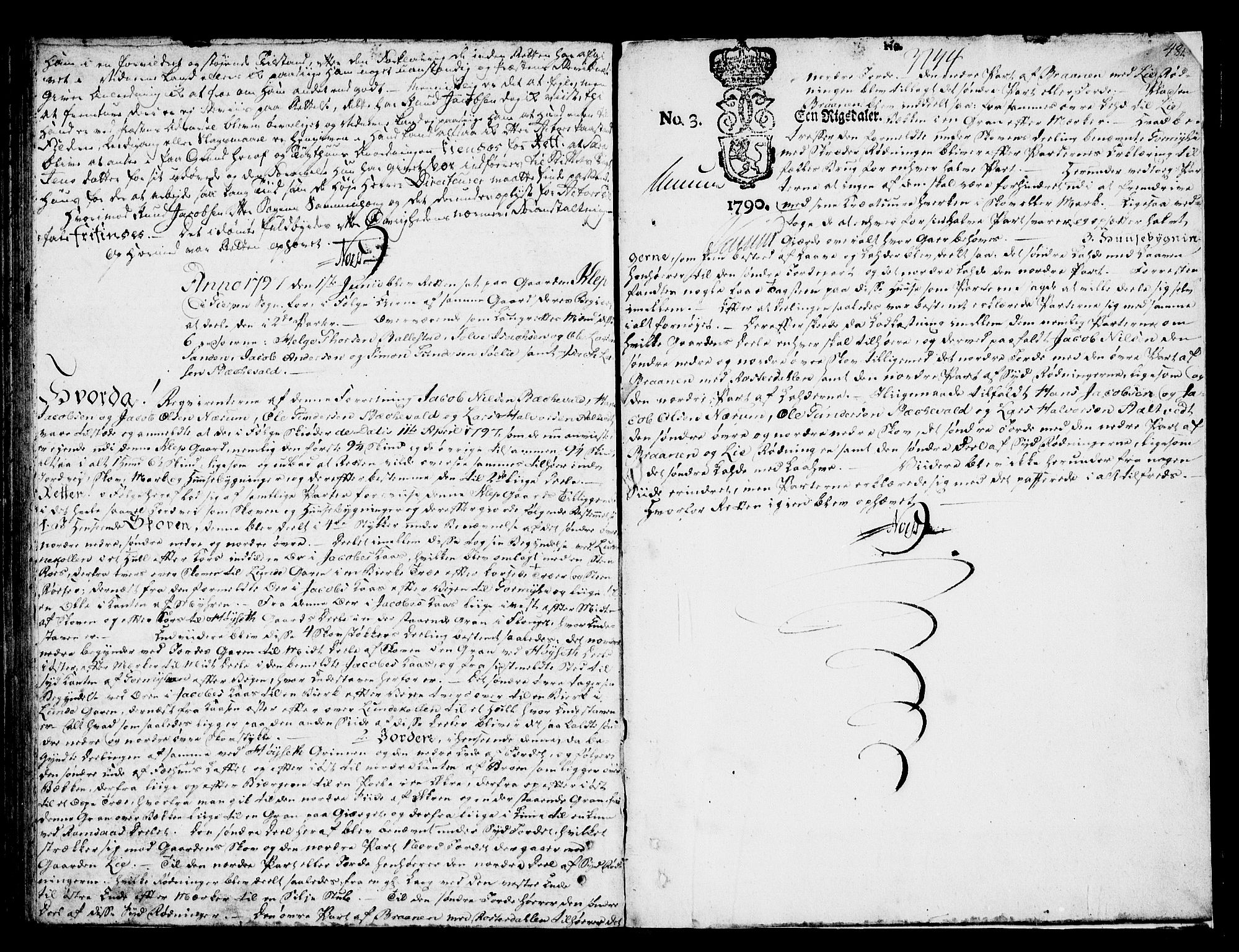Bamble sorenskriveri, SAKO/A-214/F/Fa/Faa/L0024: Tingbok, 1790-1797, s. 481