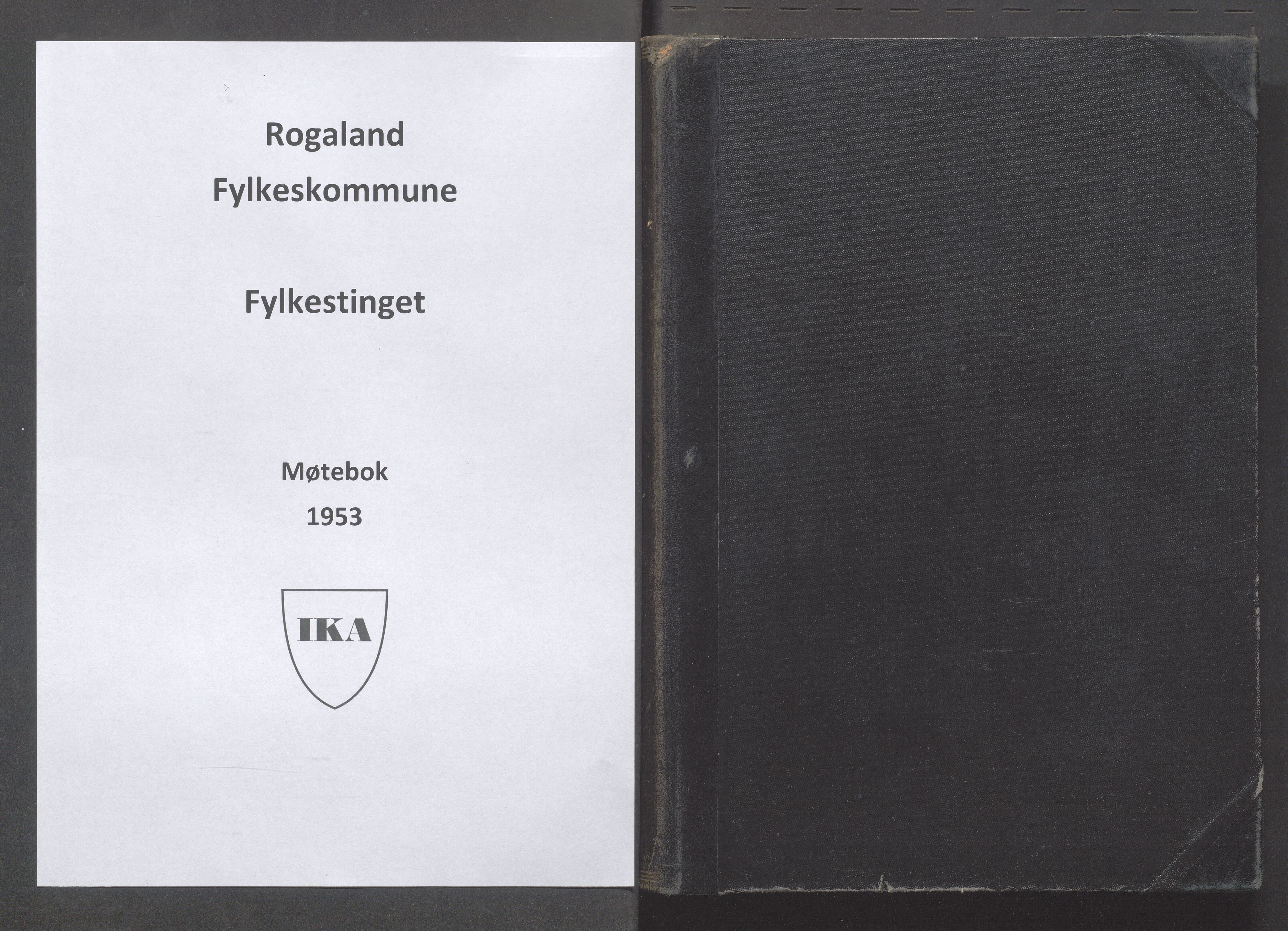 Rogaland fylkeskommune - Fylkesrådmannen , IKAR/A-900/A/Aa/Aaa/L0072: Møtebok , 1953