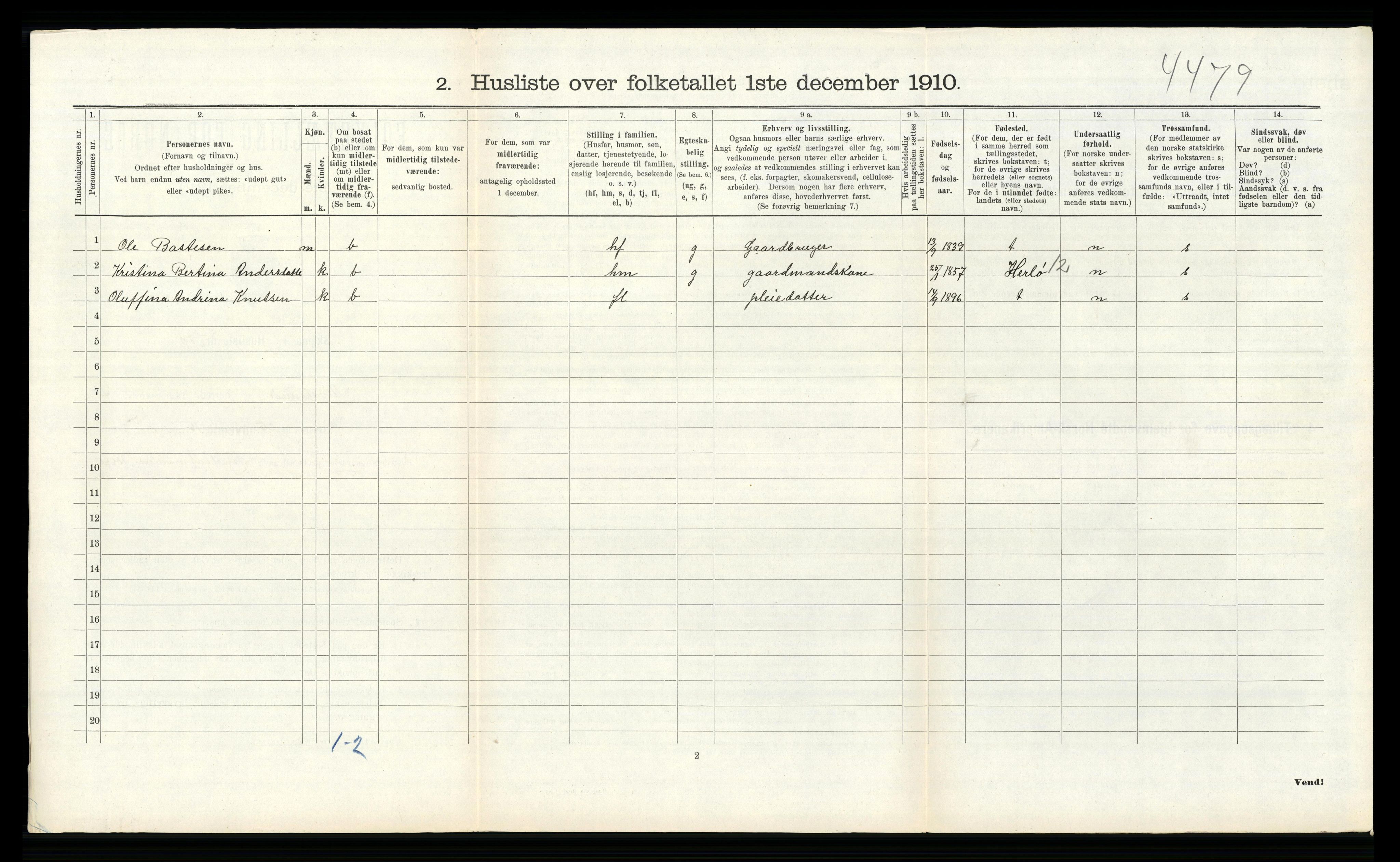 RA, Folketelling 1910 for 1257 Alversund herred, 1910, s. 433