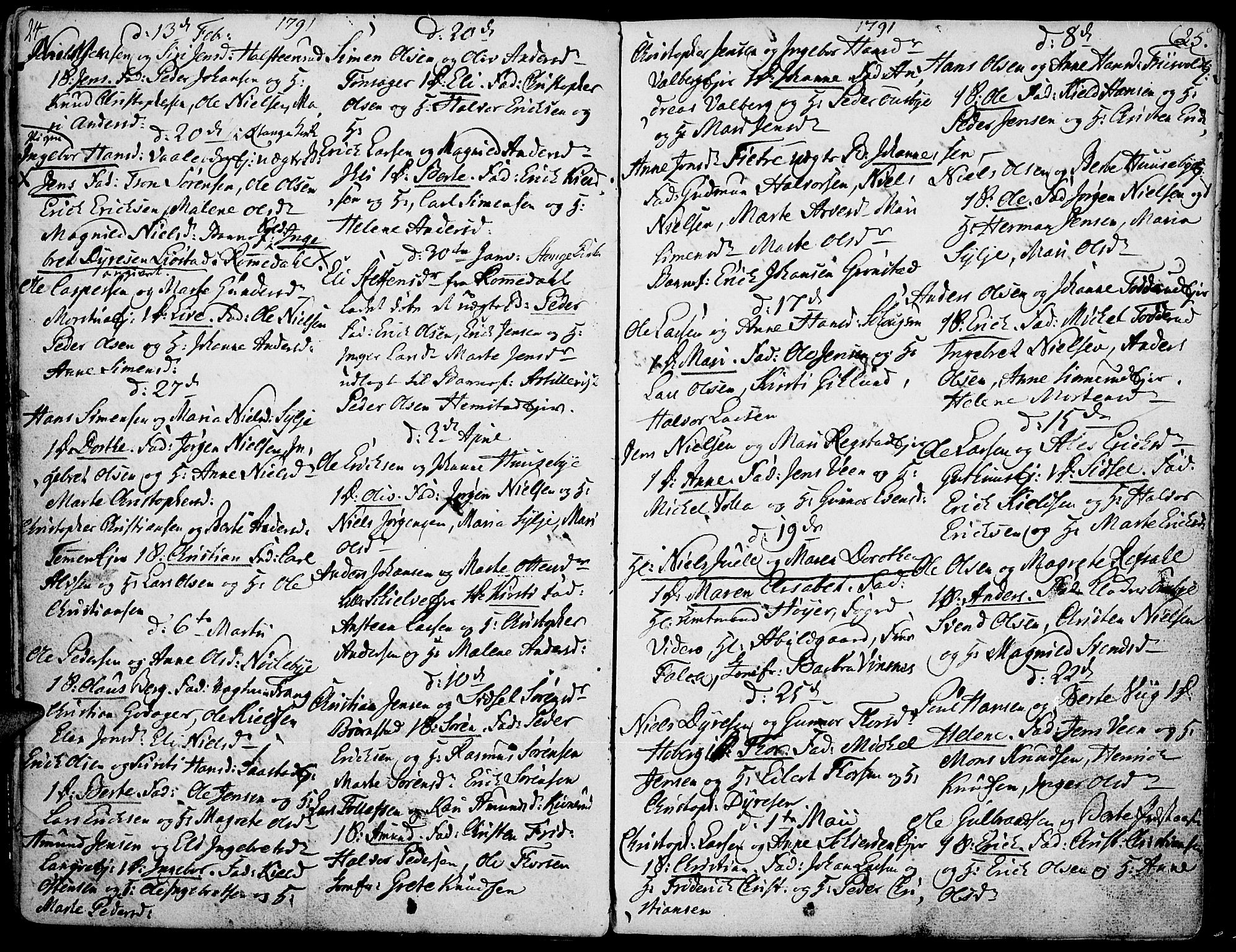 Stange prestekontor, AV/SAH-PREST-002/K/L0007: Ministerialbok nr. 7, 1788-1813, s. 24-25