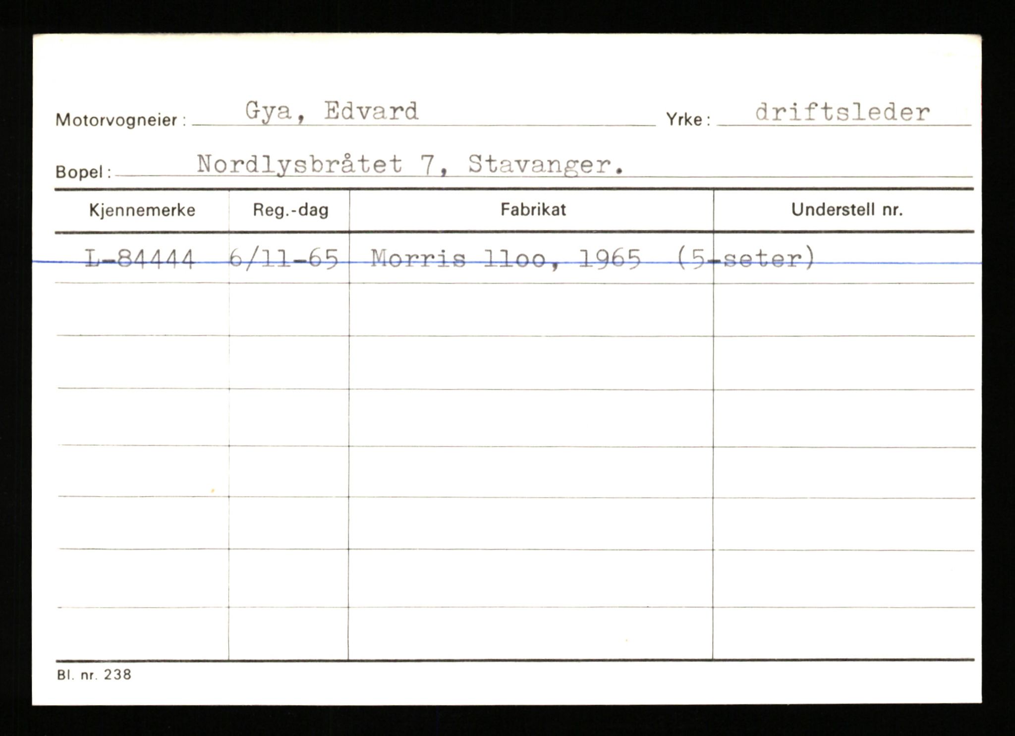 Stavanger trafikkstasjon, SAST/A-101942/0/H/L0012: Gursli - Hansen, 1930-1971, s. 121