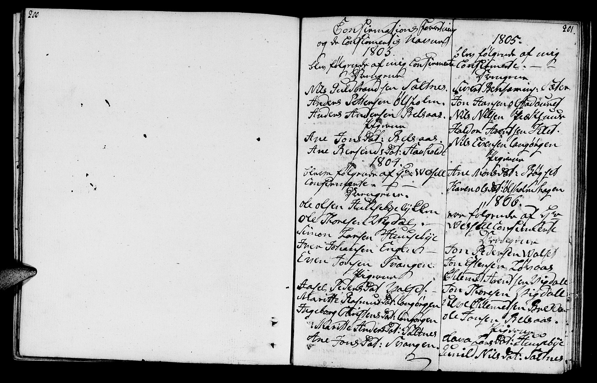 Ministerialprotokoller, klokkerbøker og fødselsregistre - Sør-Trøndelag, AV/SAT-A-1456/666/L0785: Ministerialbok nr. 666A03, 1803-1816, s. 200-201