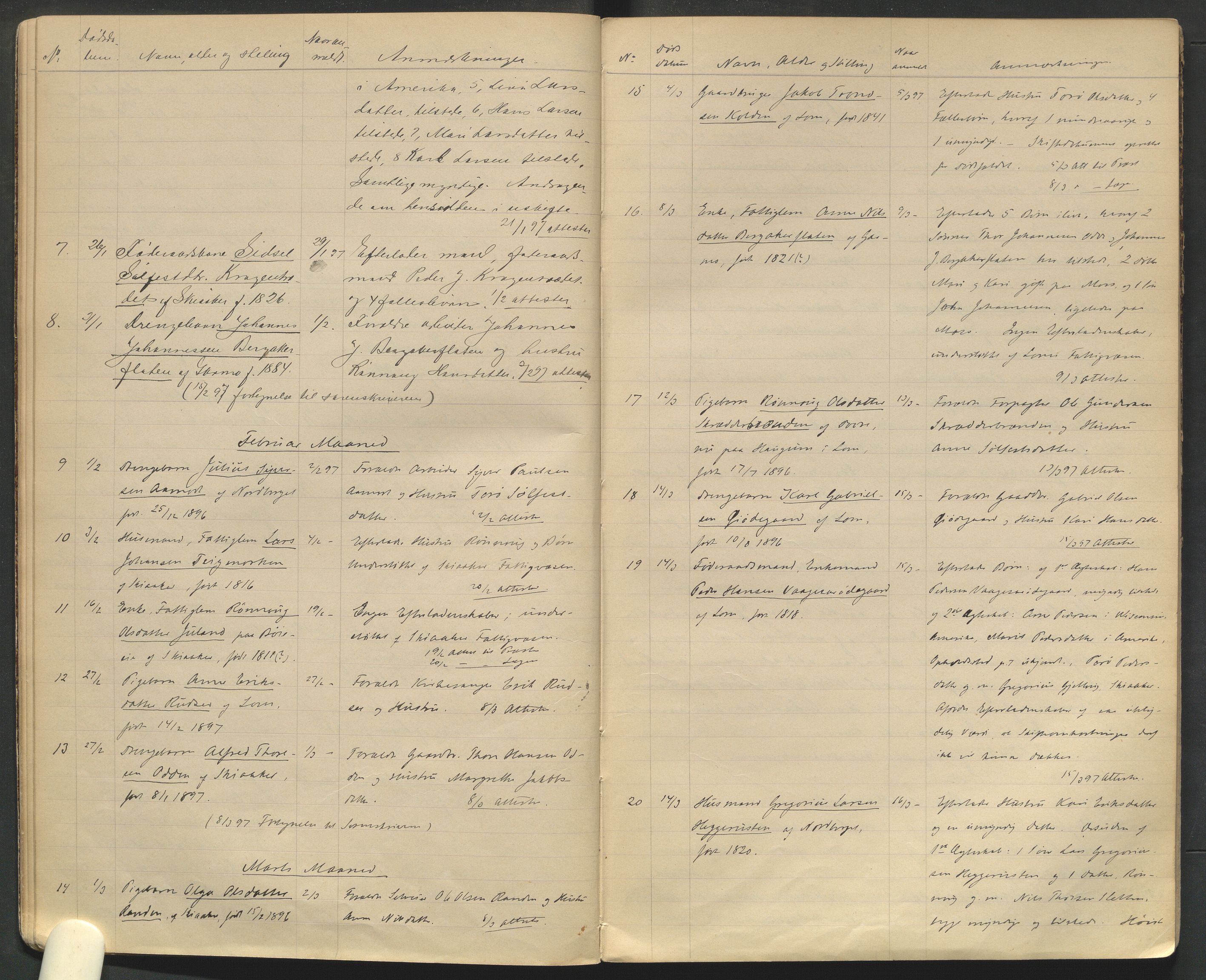 Lom lensmannskontor, AV/SAH-PGL-006/H/Ha/Haa/L0001/0002: Dødsfallsprotokoller / Dødsfallsprotokoll, 1894-1904