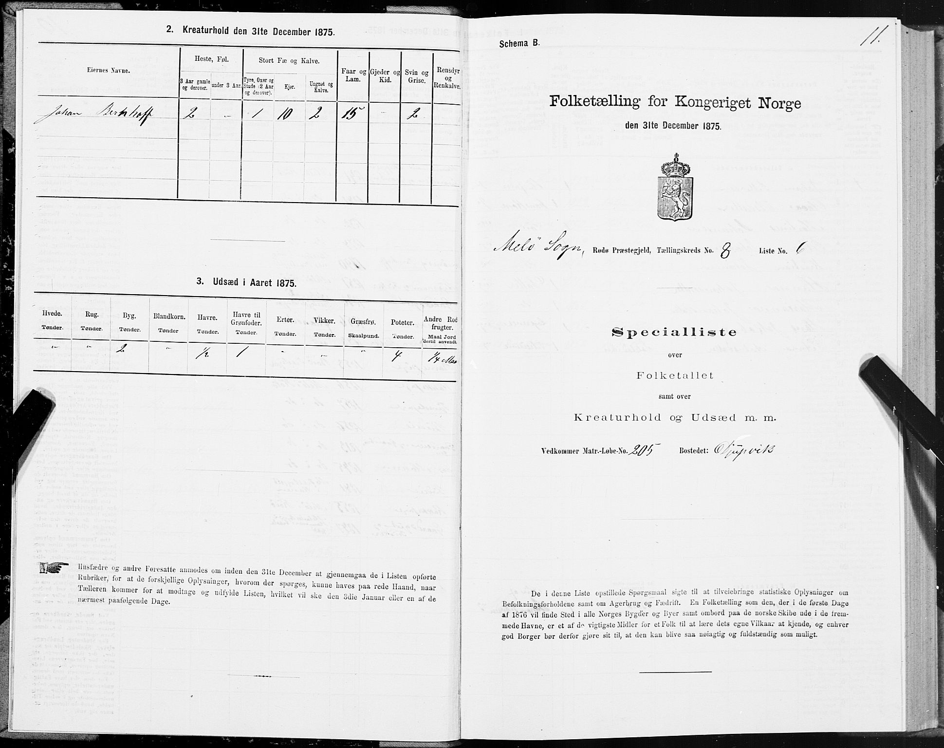 SAT, Folketelling 1875 for 1836P Rødøy prestegjeld, 1875, s. 4011