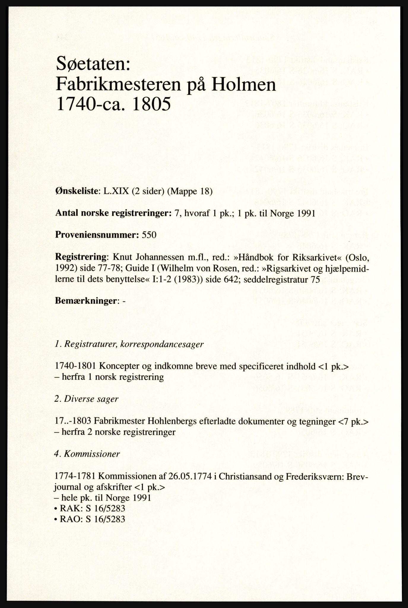 Publikasjoner utgitt av Arkivverket, PUBL/PUBL-001/A/0002: Erik Gøbel: NOREG, Tværregistratur over norgesrelevant materiale i Rigsarkivet i København (2000), 2000, s. 244