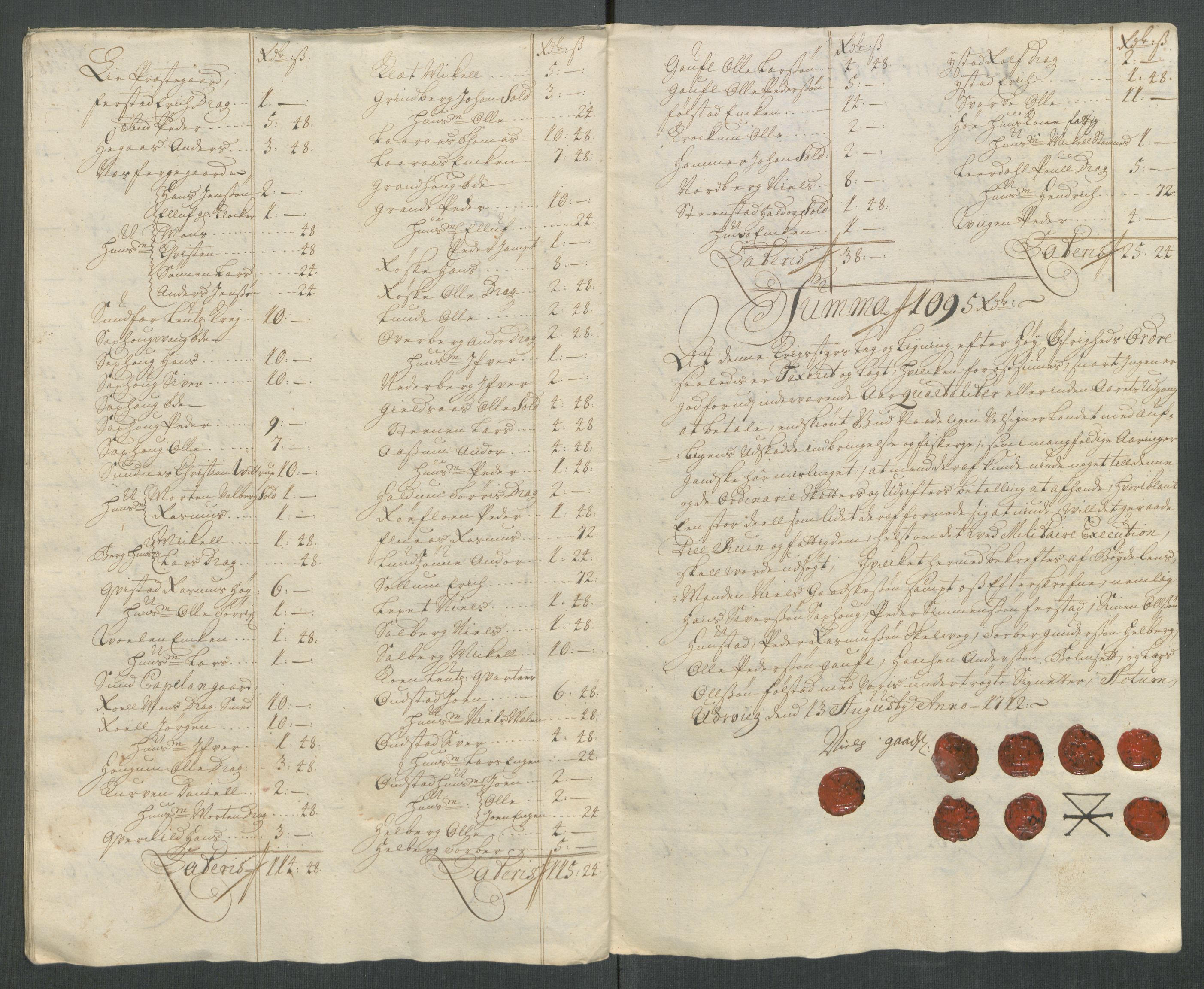 Rentekammeret inntil 1814, Reviderte regnskaper, Fogderegnskap, AV/RA-EA-4092/R63/L4320: Fogderegnskap Inderøy, 1712, s. 171