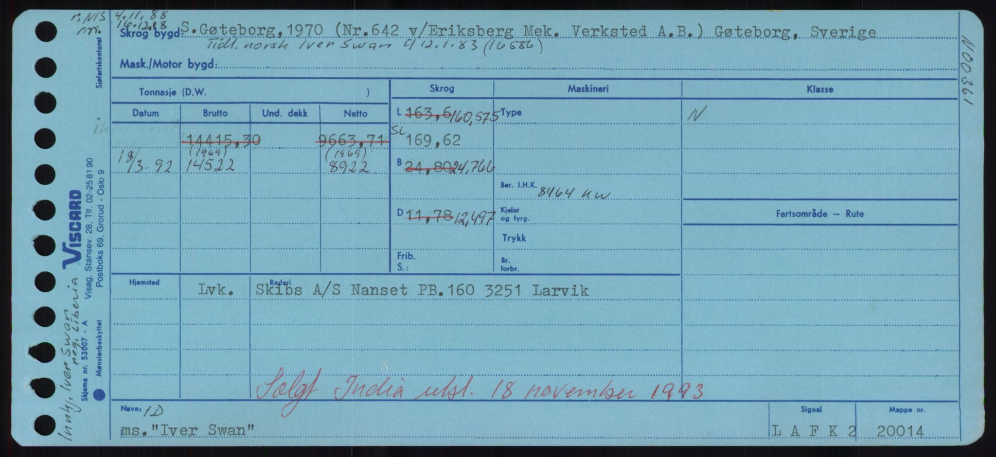Sjøfartsdirektoratet med forløpere, Skipsmålingen, AV/RA-S-1627/H/Hd/L0018: Fartøy, I, s. 339