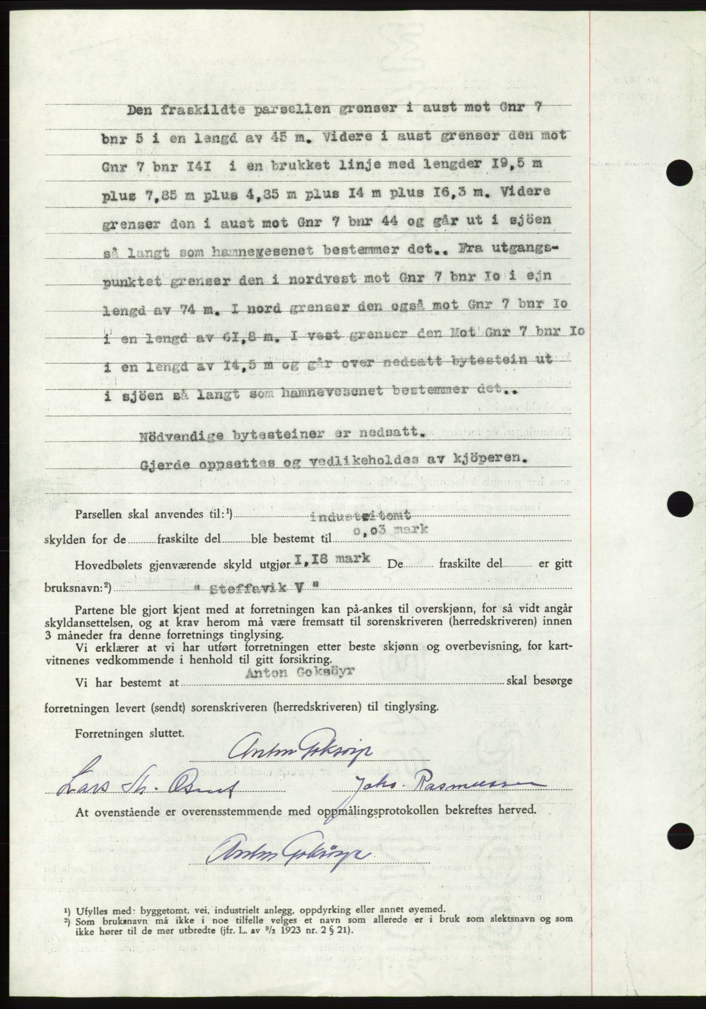 Søre Sunnmøre sorenskriveri, AV/SAT-A-4122/1/2/2C/L0105: Pantebok nr. 31A, 1956-1957, Dagboknr: 168/1957