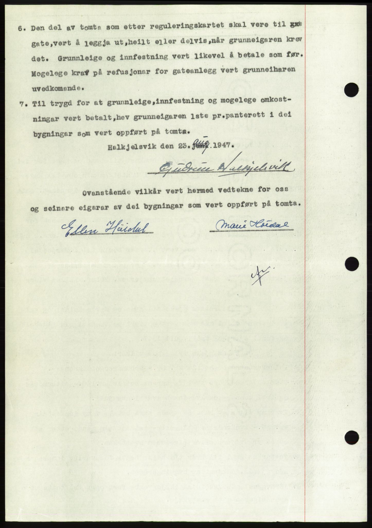 Søre Sunnmøre sorenskriveri, AV/SAT-A-4122/1/2/2C/L0115: Pantebok nr. 3B, 1947-1948, Dagboknr: 1161/1947