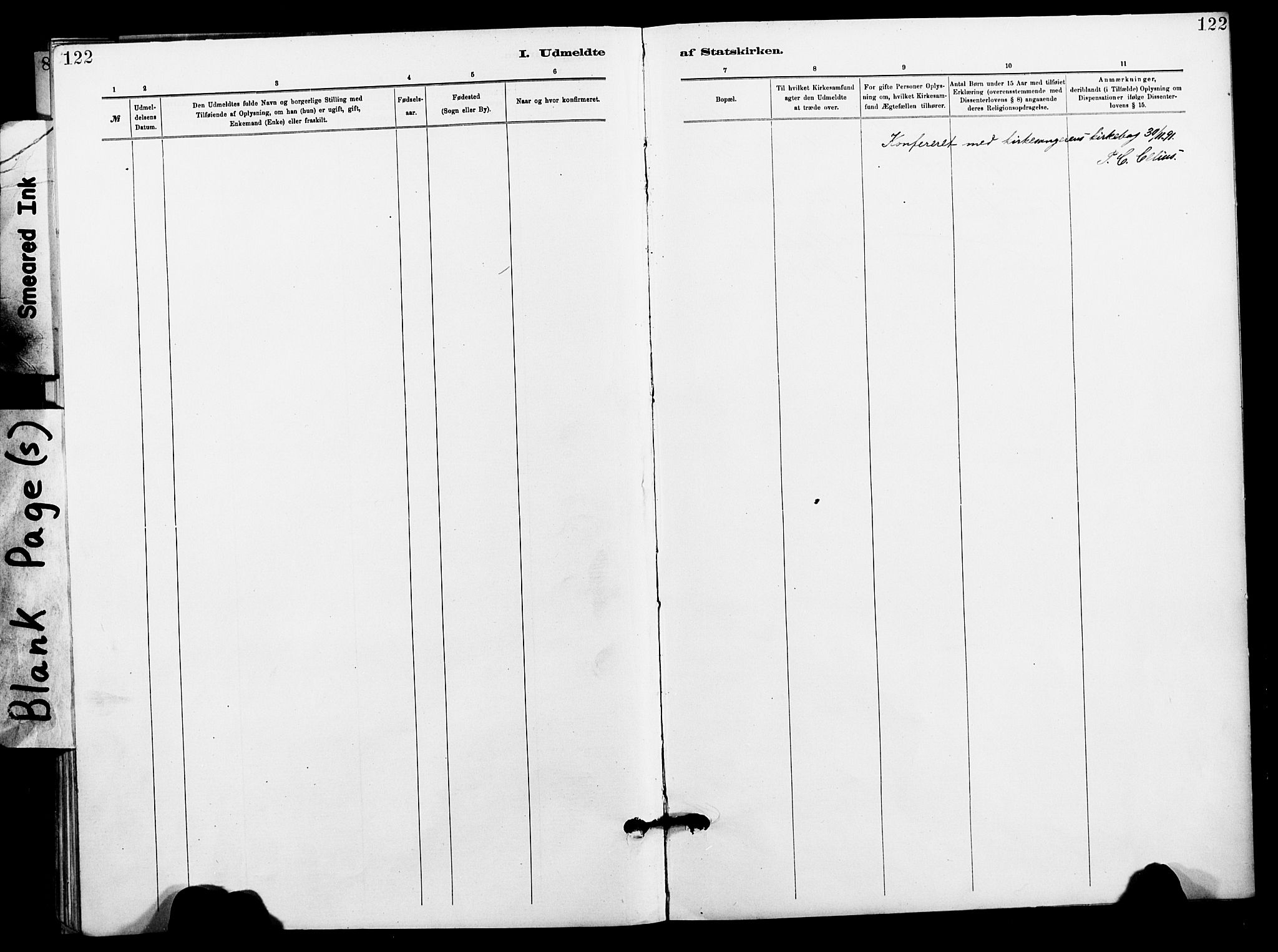 Målselv sokneprestembete, SATØ/S-1311/G/Ga/Gaa/L0006kirke: Ministerialbok nr. 6, 1884-1902, s. 122