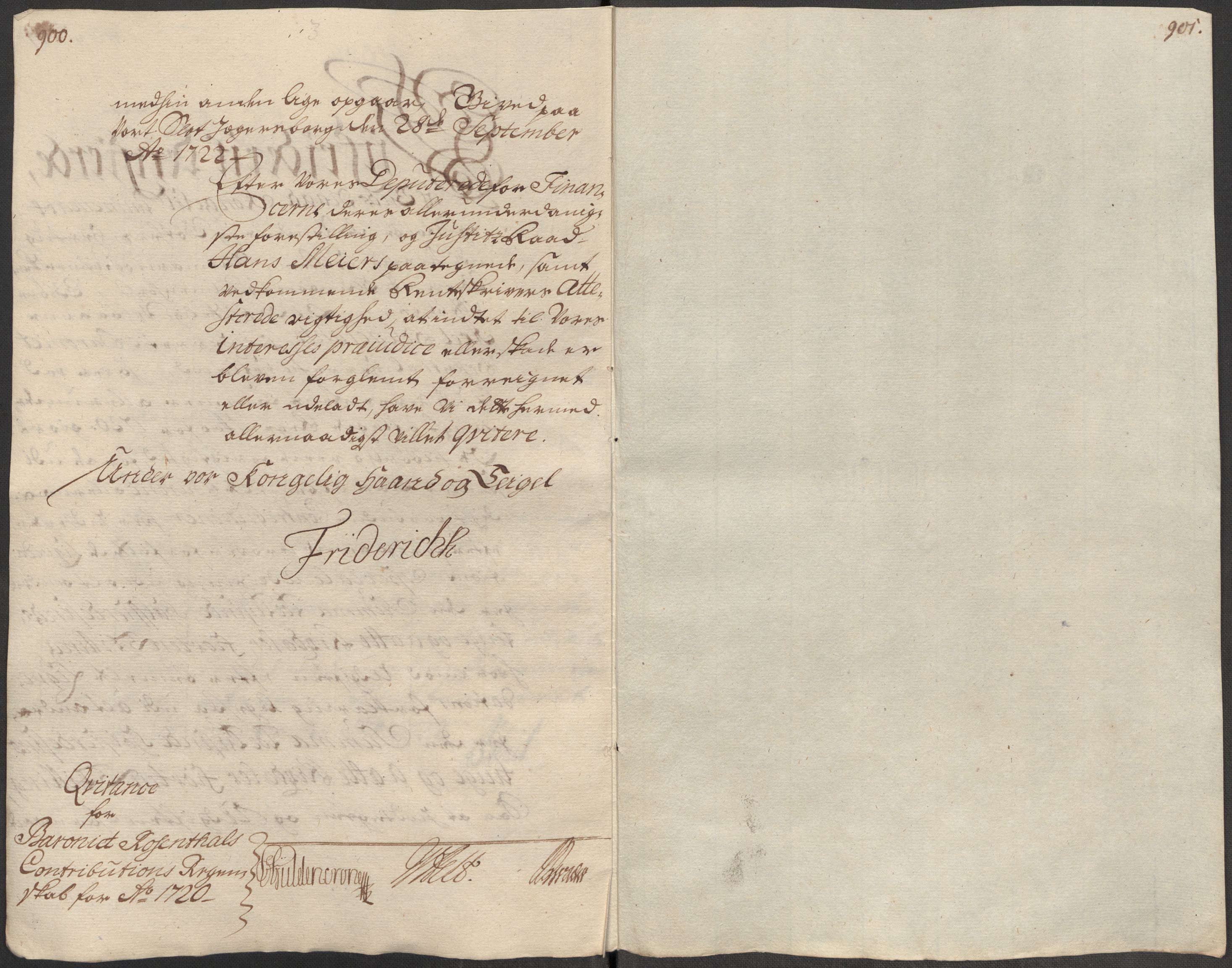 Rentekammeret inntil 1814, Reviderte regnskaper, Fogderegnskap, RA/EA-4092/R49/L3140: Fogderegnskap Rosendal Baroni, 1718-1720, s. 196