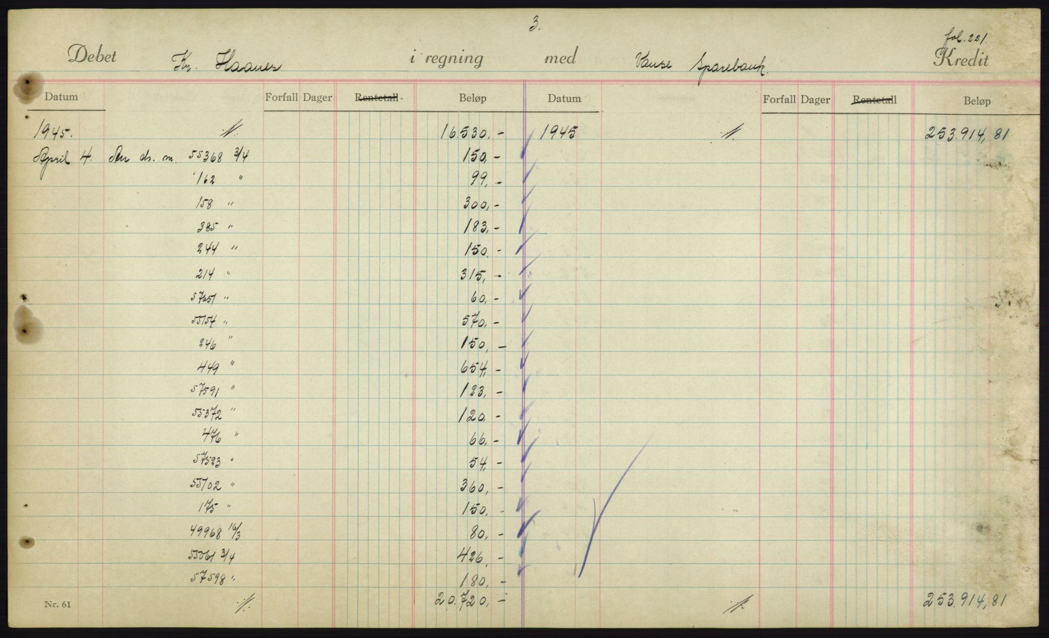 Forsvarsdepartementet, 10. kontor / Oppgjørskontoret, AV/RA-RAFA-1225/D/Db/L0180: Lista oppgjørskontor, 1942-1952, s. 1959