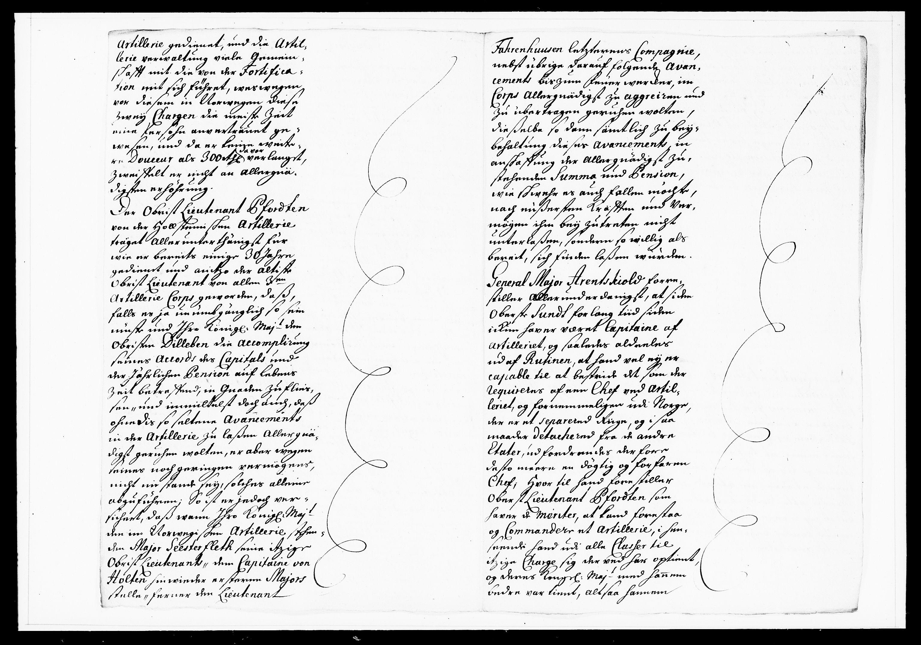 Krigskollegiet, Krigskancelliet, DRA/A-0006/-/1103-1107: Refererede sager, 1732, s. 254