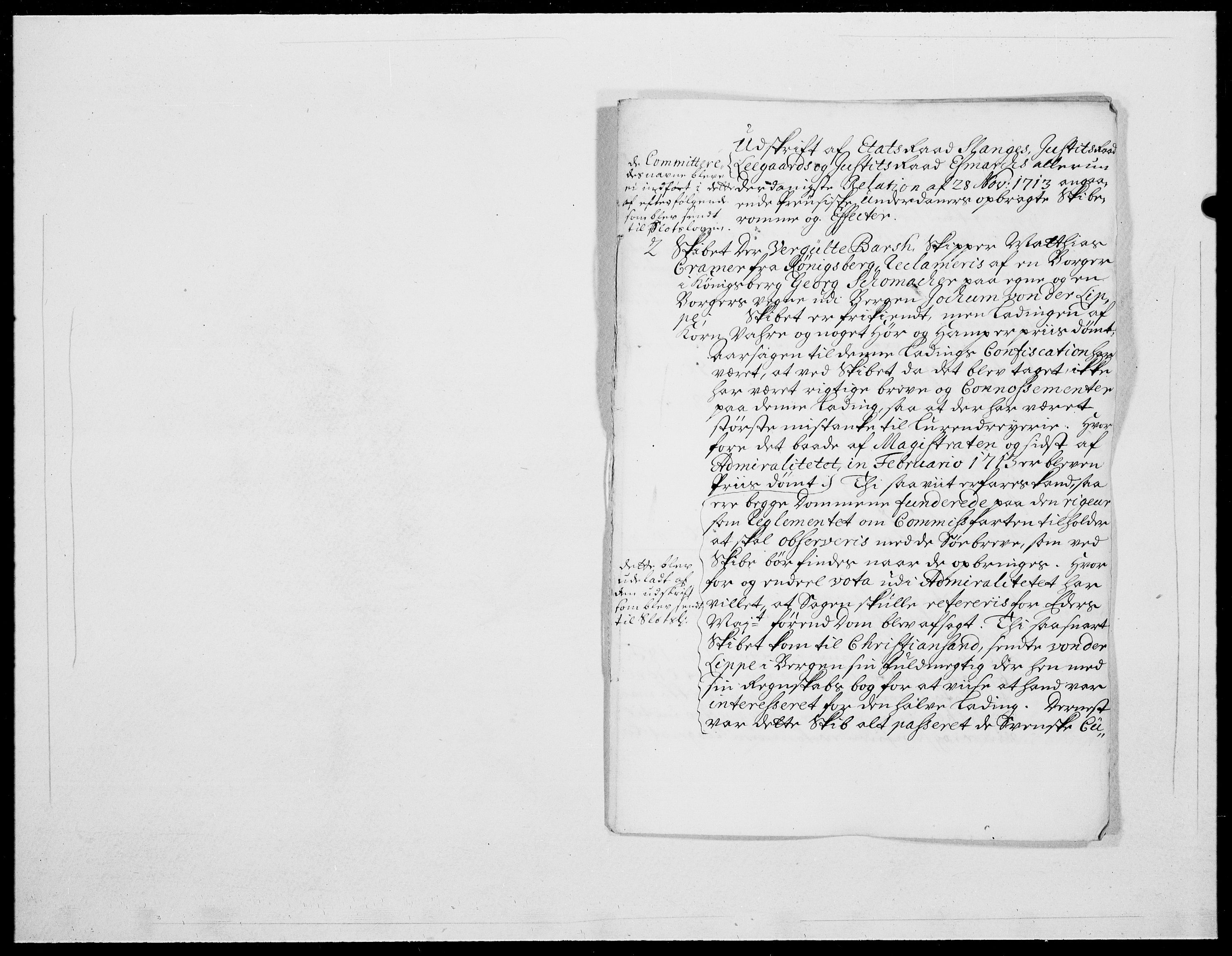 Danske Kanselli 1572-1799, AV/RA-EA-3023/F/Fc/Fcc/Fcca/L0074: Norske innlegg 1572-1799, 1714, s. 8