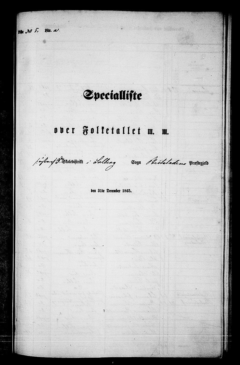 RA, Folketelling 1865 for 1727P Beitstad prestegjeld, 1865, s. 93