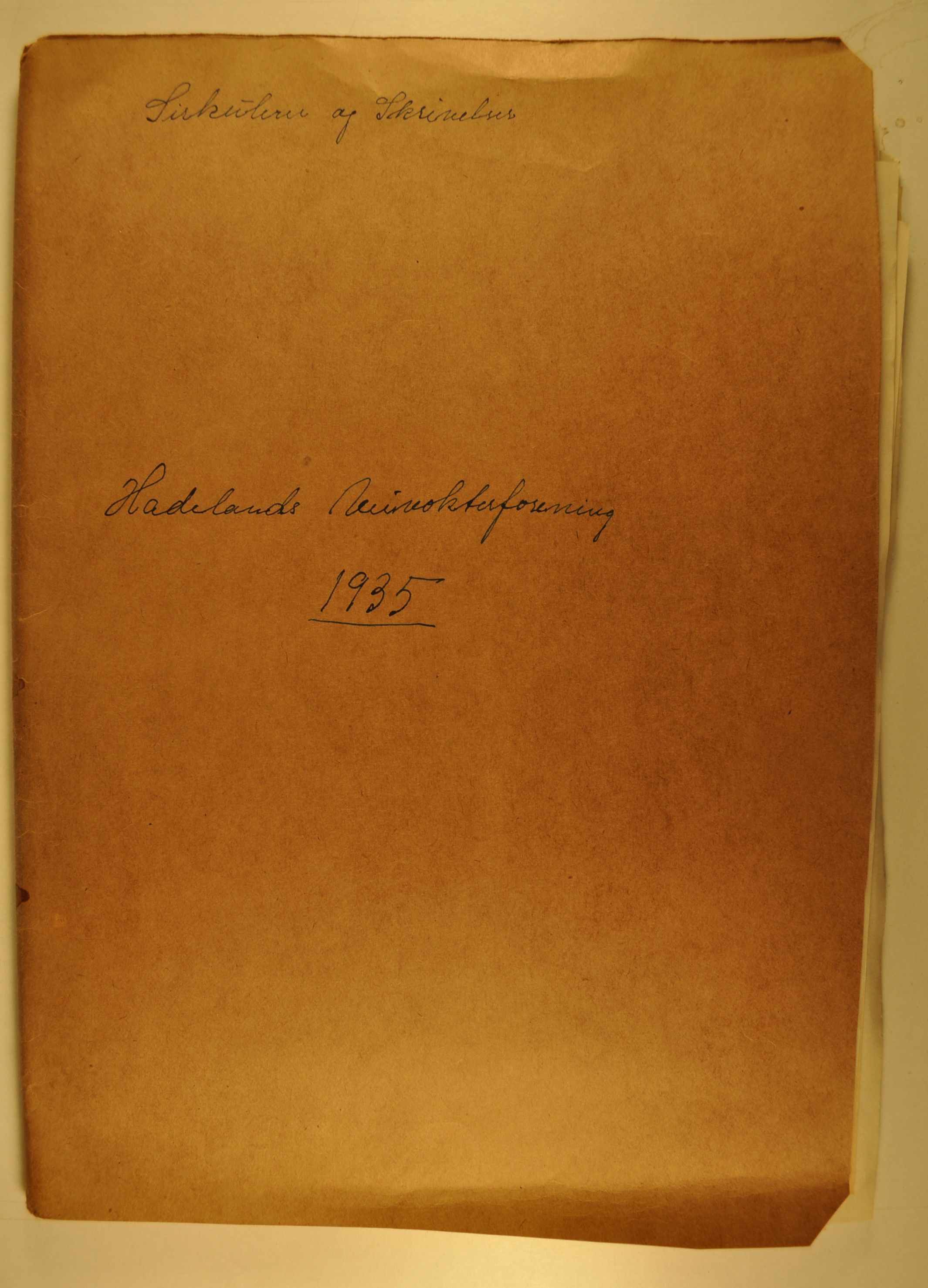 Hadeland Veiarbeiderforening, OARM/H-A-00304/D/Da/L0001/0005: Sakspapirer / Sakspapirer, 1935