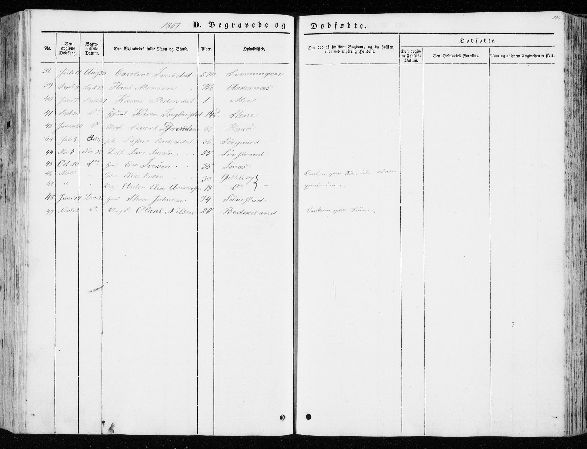 Ministerialprotokoller, klokkerbøker og fødselsregistre - Sør-Trøndelag, SAT/A-1456/657/L0704: Ministerialbok nr. 657A05, 1846-1857, s. 246