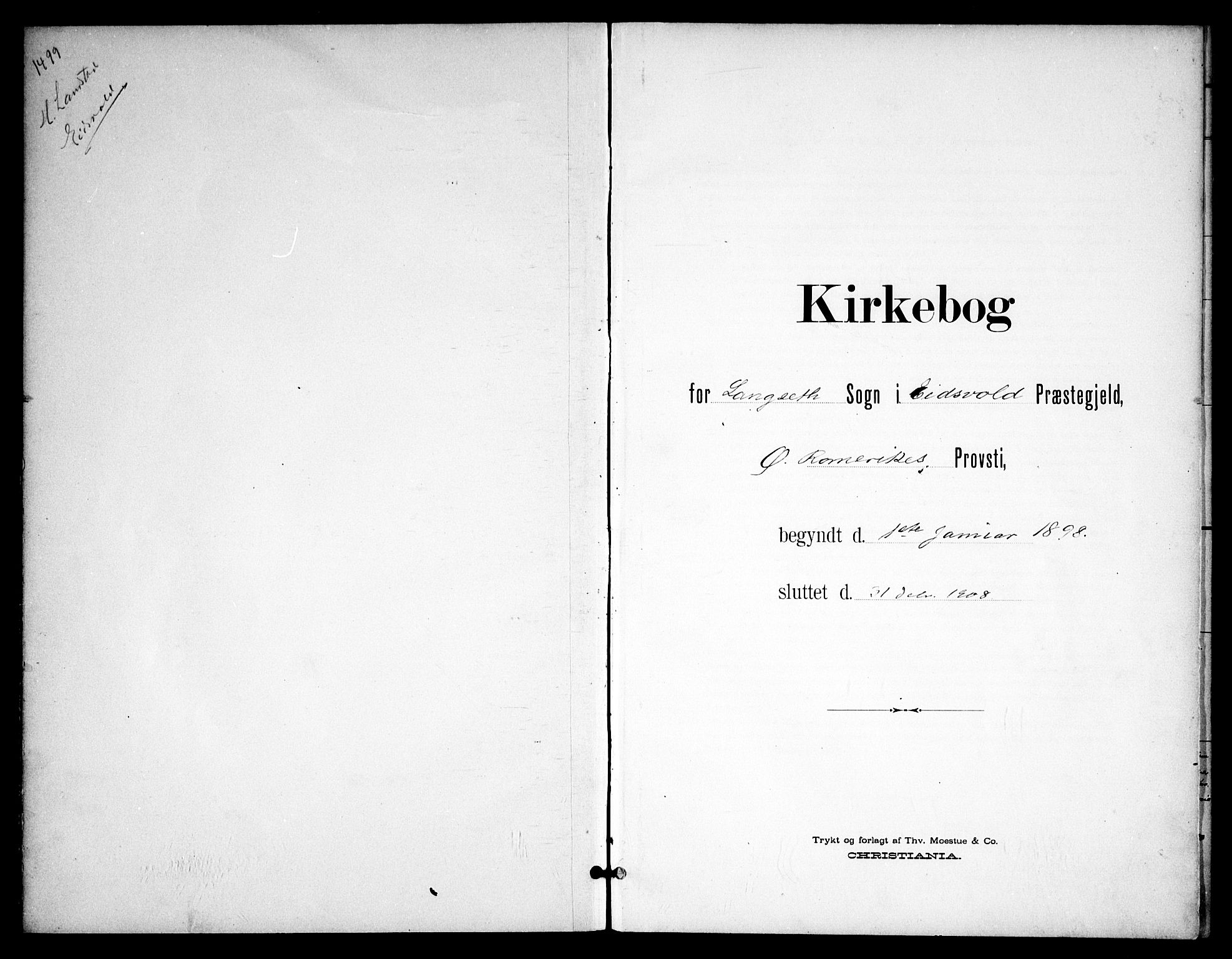 Eidsvoll prestekontor Kirkebøker, AV/SAO-A-10888/F/Fb/L0003: Ministerialbok nr. II 3, 1898-1909