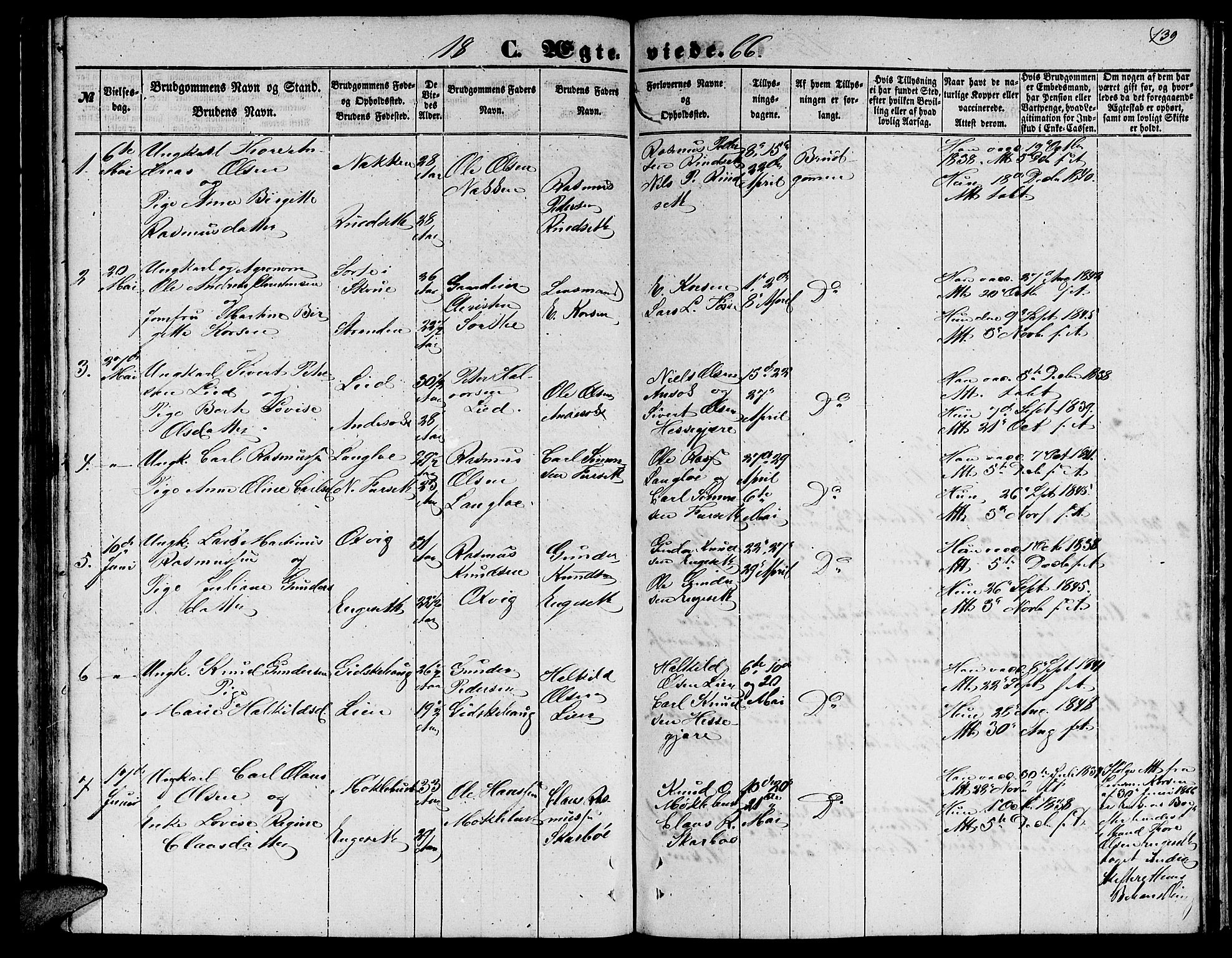 Ministerialprotokoller, klokkerbøker og fødselsregistre - Møre og Romsdal, AV/SAT-A-1454/520/L0291: Klokkerbok nr. 520C03, 1854-1881, s. 139